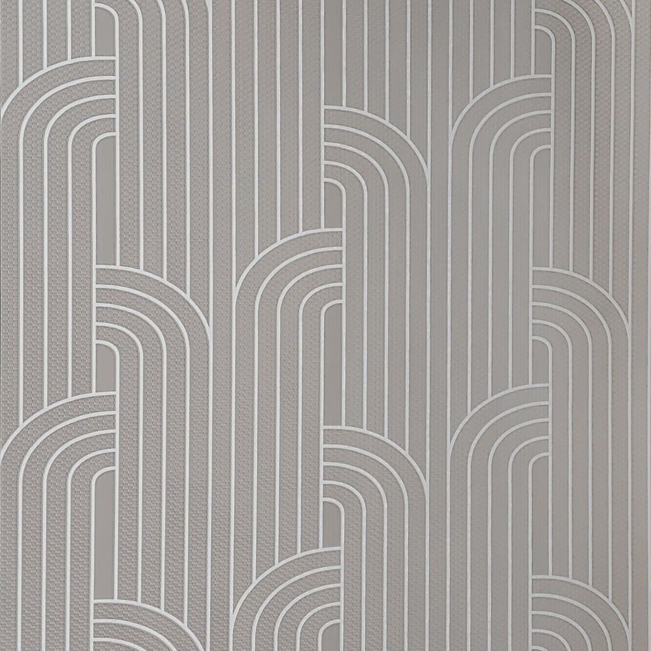 1333x1333 Z76018 Textured taupe gray white art deco lines faux fabric Modern wallpaper rolls 3D