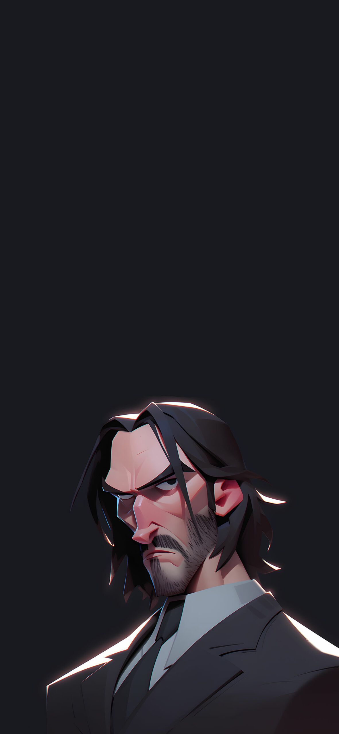 1181x2560 John Wick Dark Sketch Wallpaper Hero Wallpaper iPhone