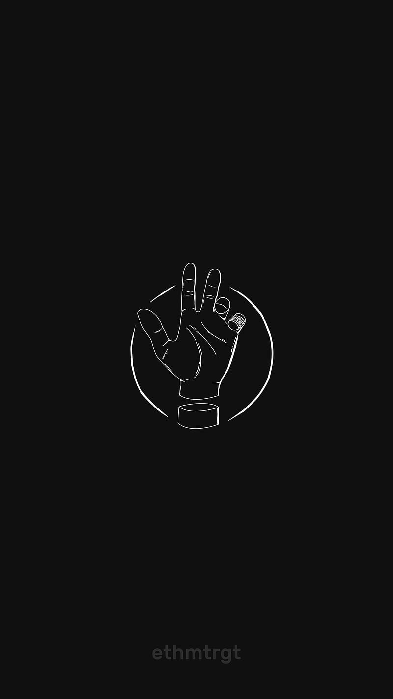 800x1422 Hand Illustration, art, black, dark, drawing, gothic, occult, HD phone wallpaper