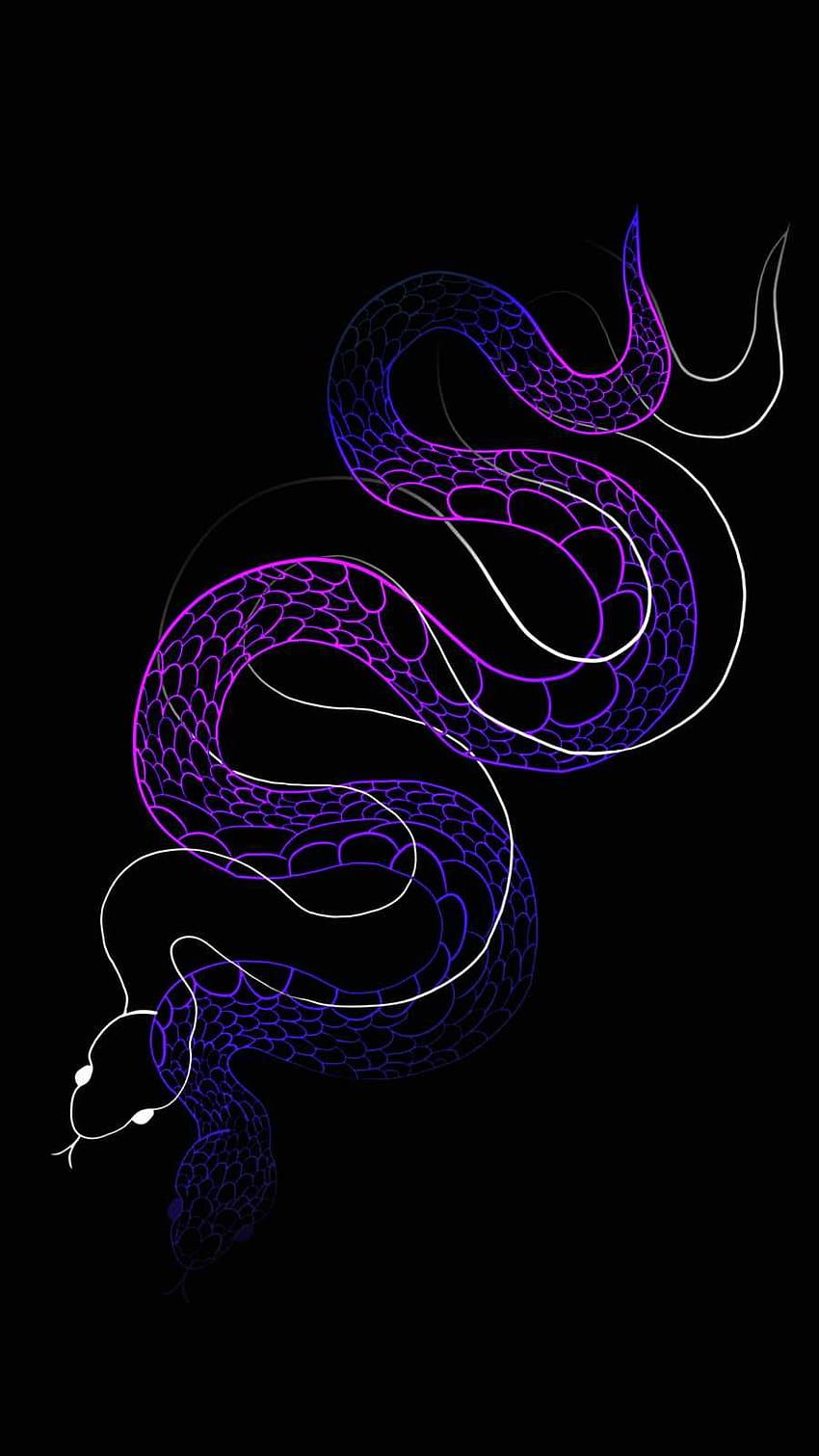 850x1511 Snake Dark Art IPhone, dark drawing HD phone wallpaper