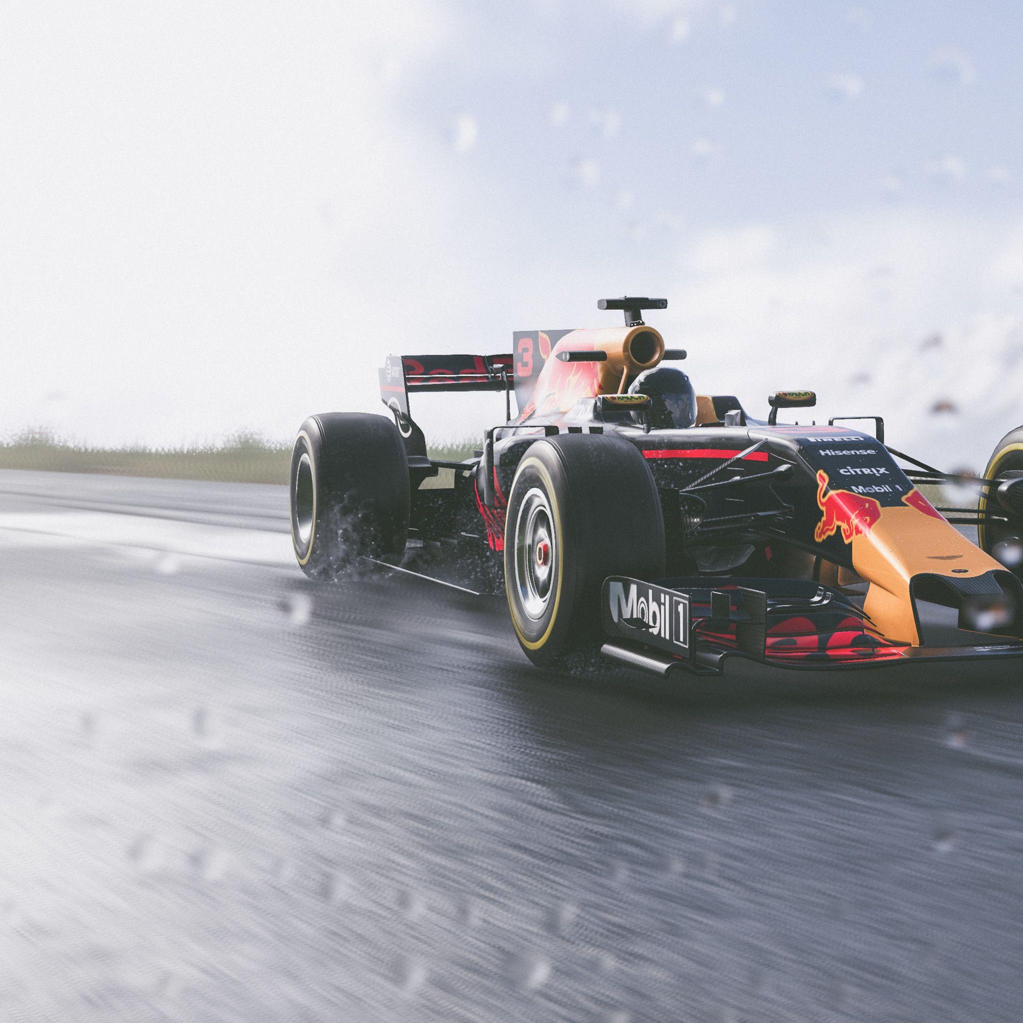 2048x2048 Crew 2 Red Bull F1 Car 4k iPad Air