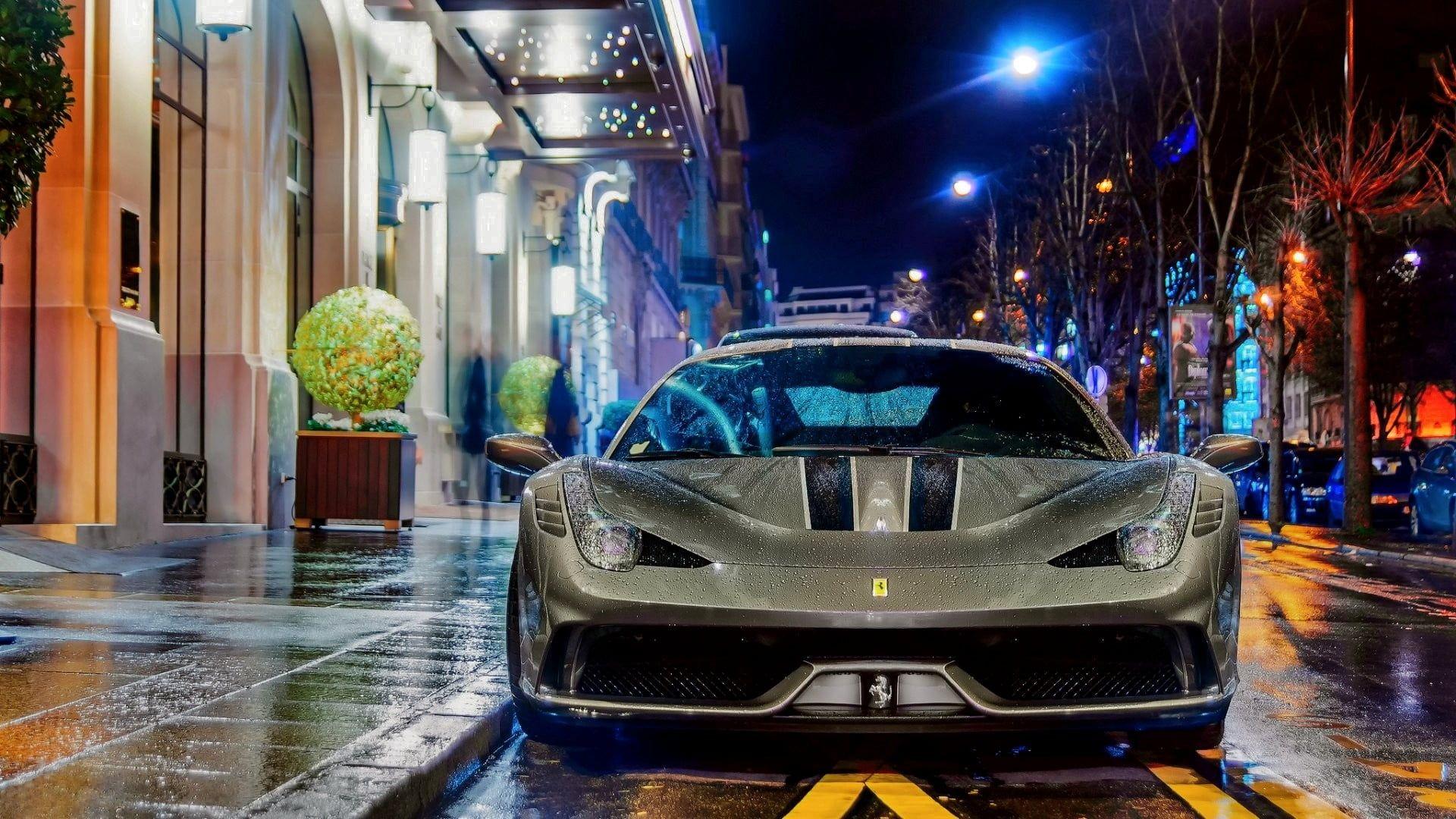 1920x1080 Gray Ferrari 458 Italia, Ferrari, Ferrari 458 Speciale, Ferrari