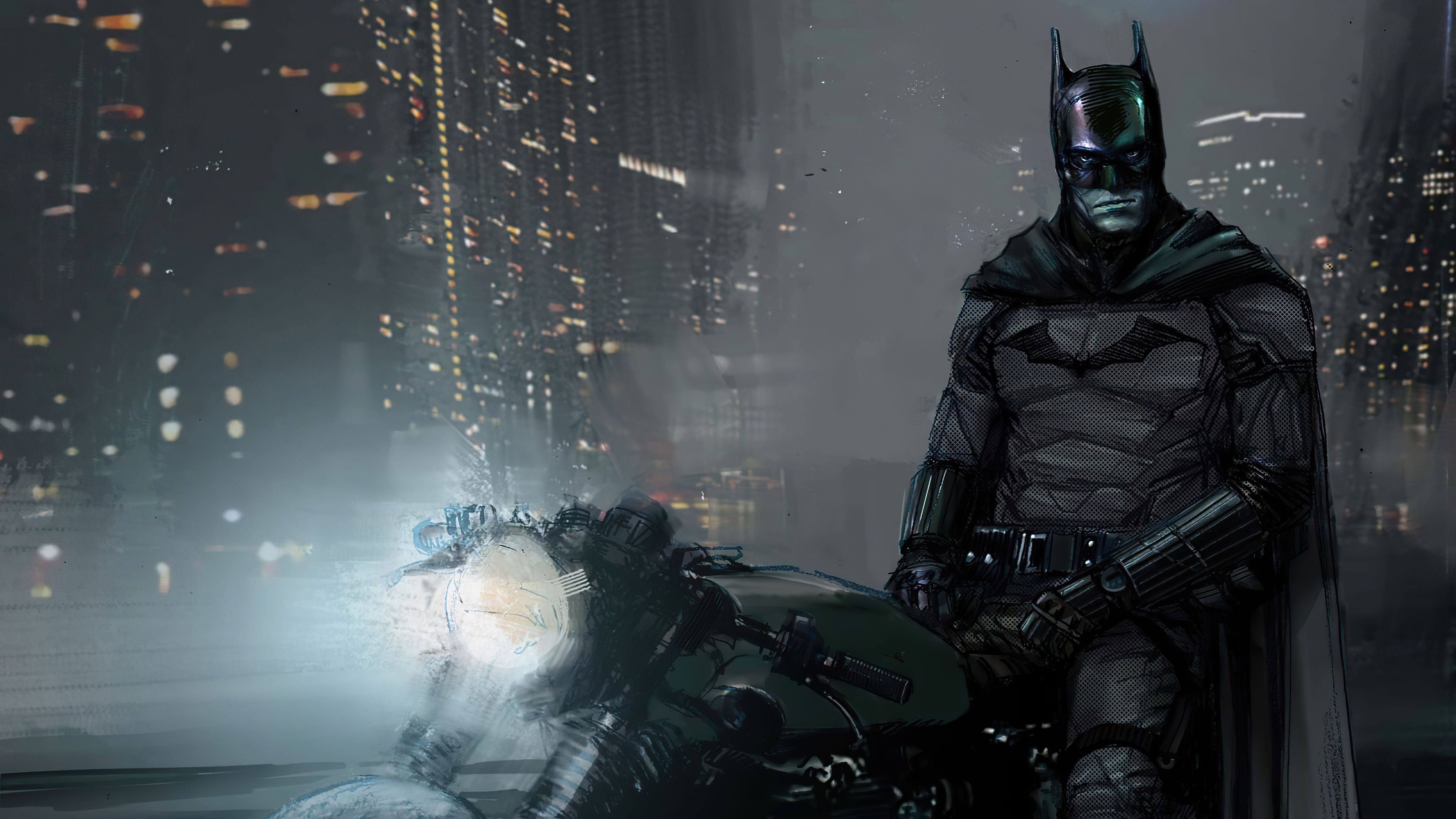 5120x2880 Batman 5K DC Comic Art Wallpaper, HD Superheroes 4K Wallpaper, Image and Background