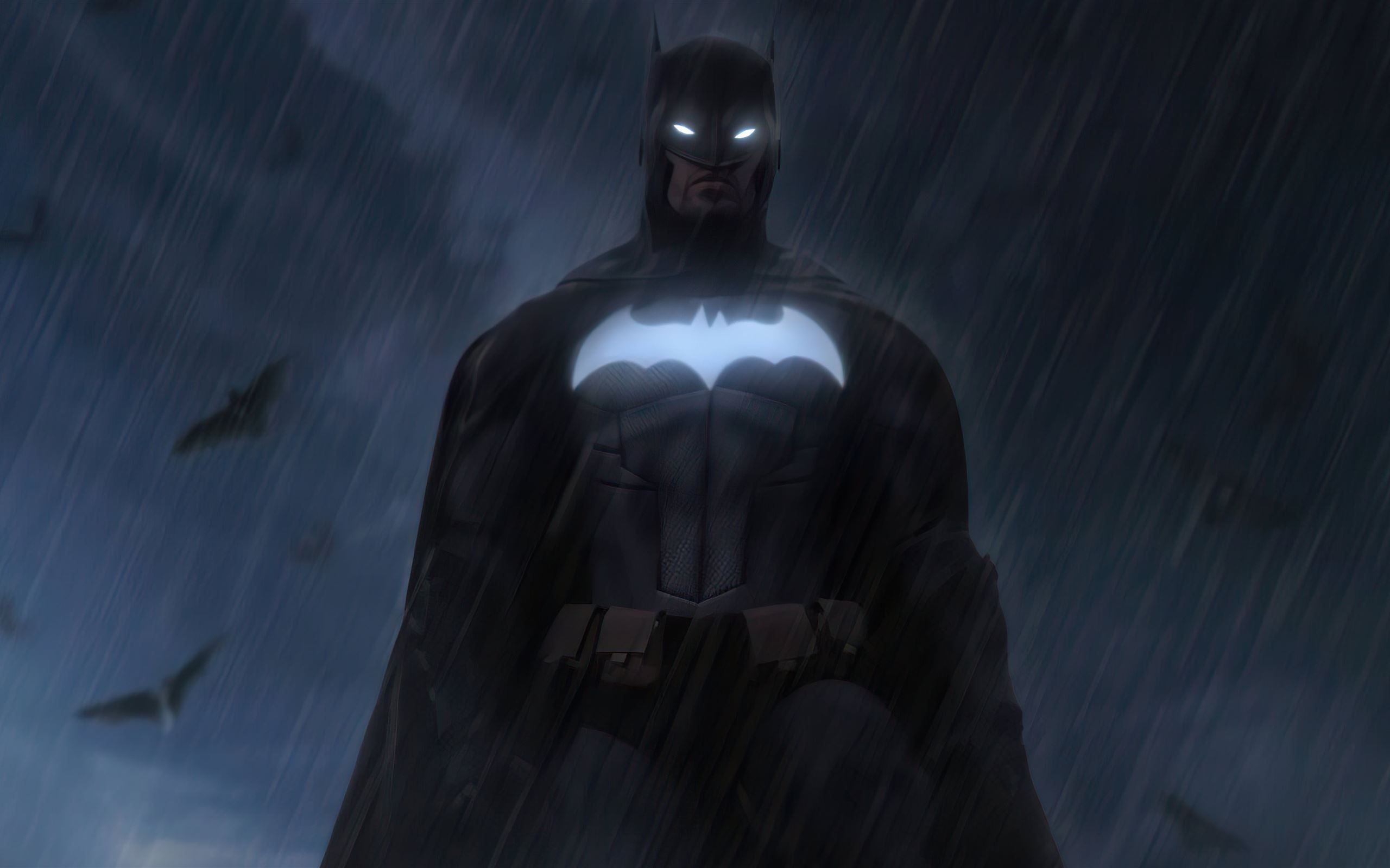 2560x1600 the batman 5k MacBook Air Wallpaper Download