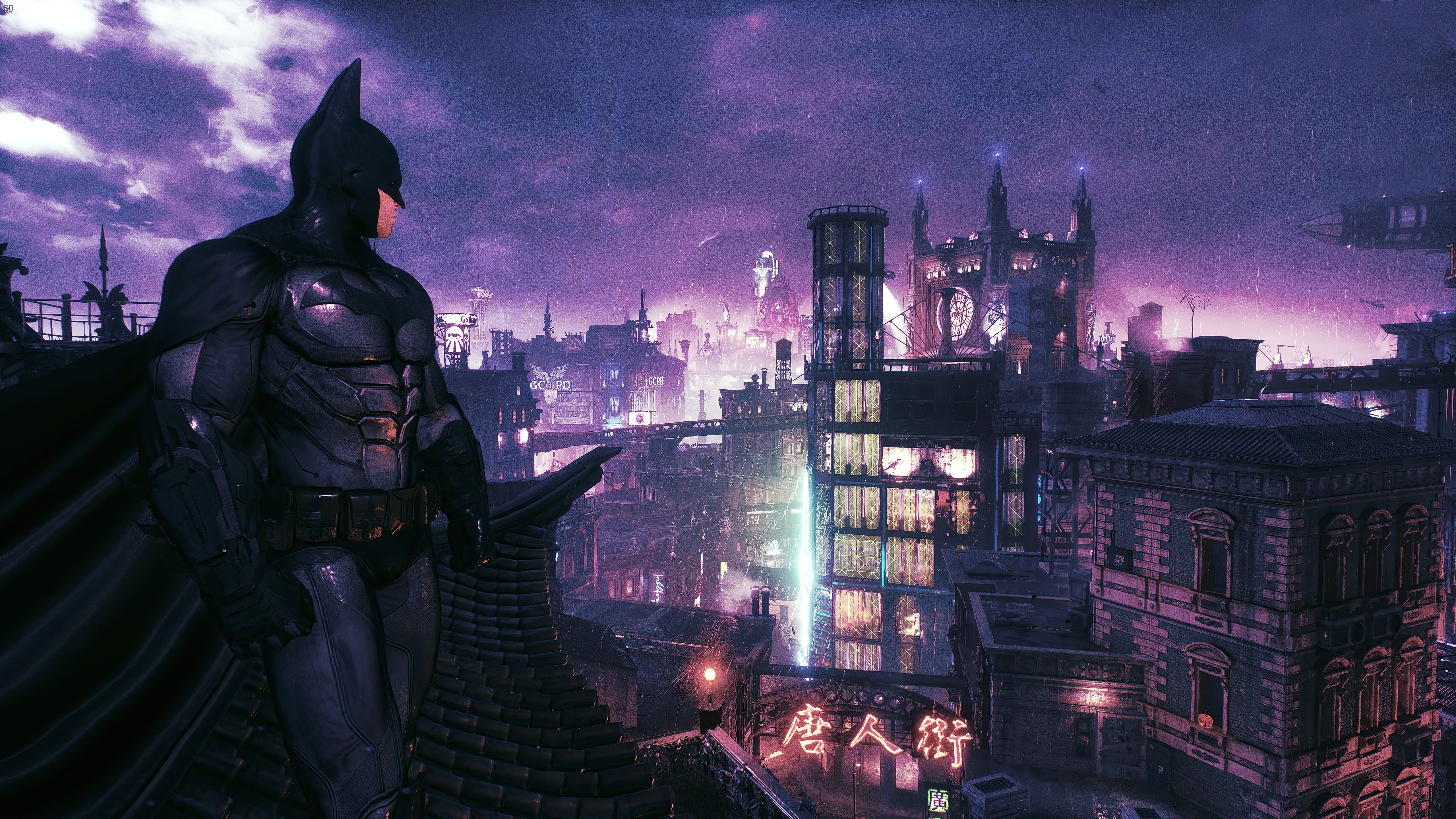 5120x2880 Batman looking at the city Wallpaper 5k for Desktop