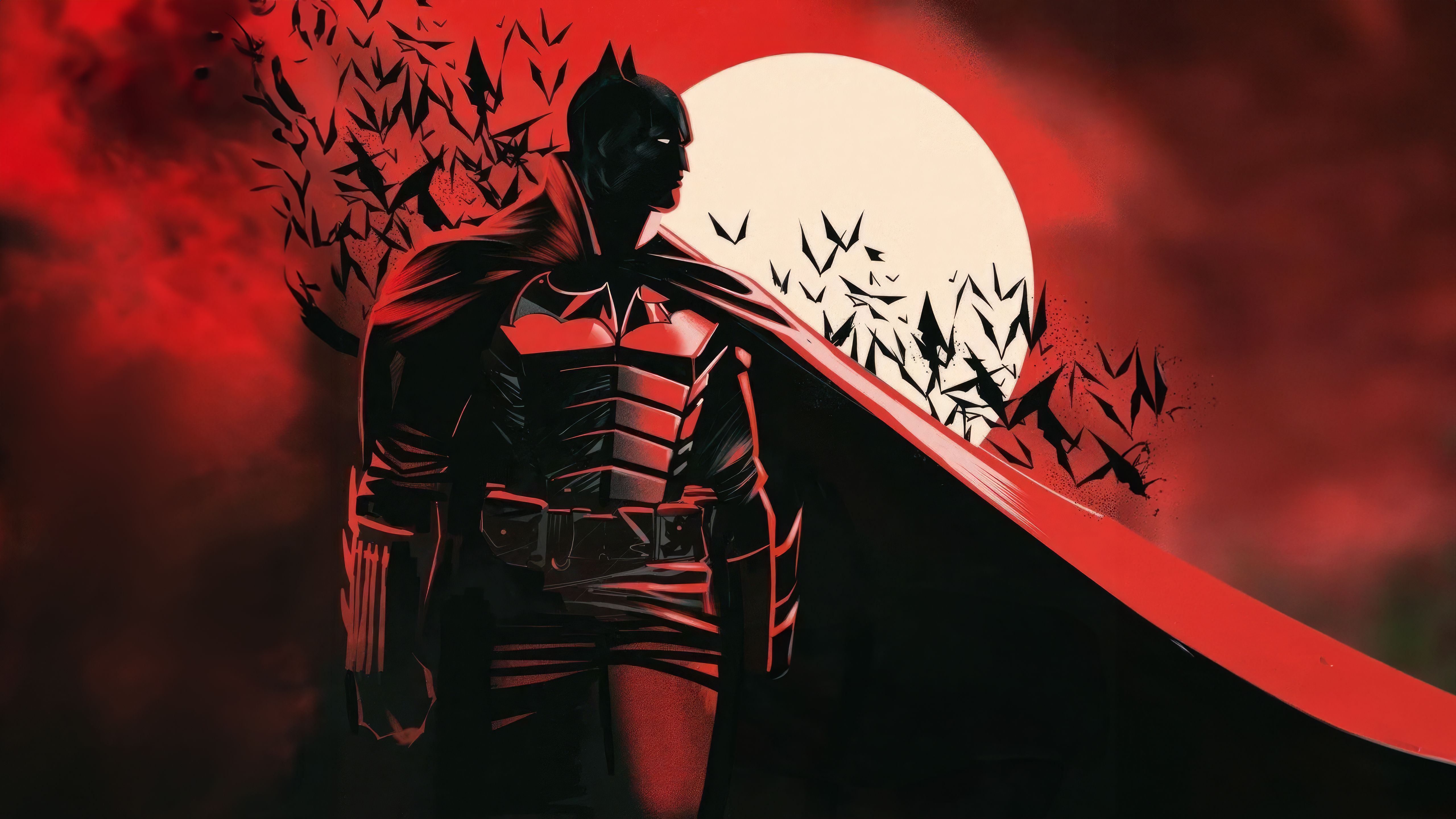5120x2880 The Batman Red 5k Wallpaper, HD Superheroes Wallpaper, 4k Wallpaper, Image, Background, Photos and Picture