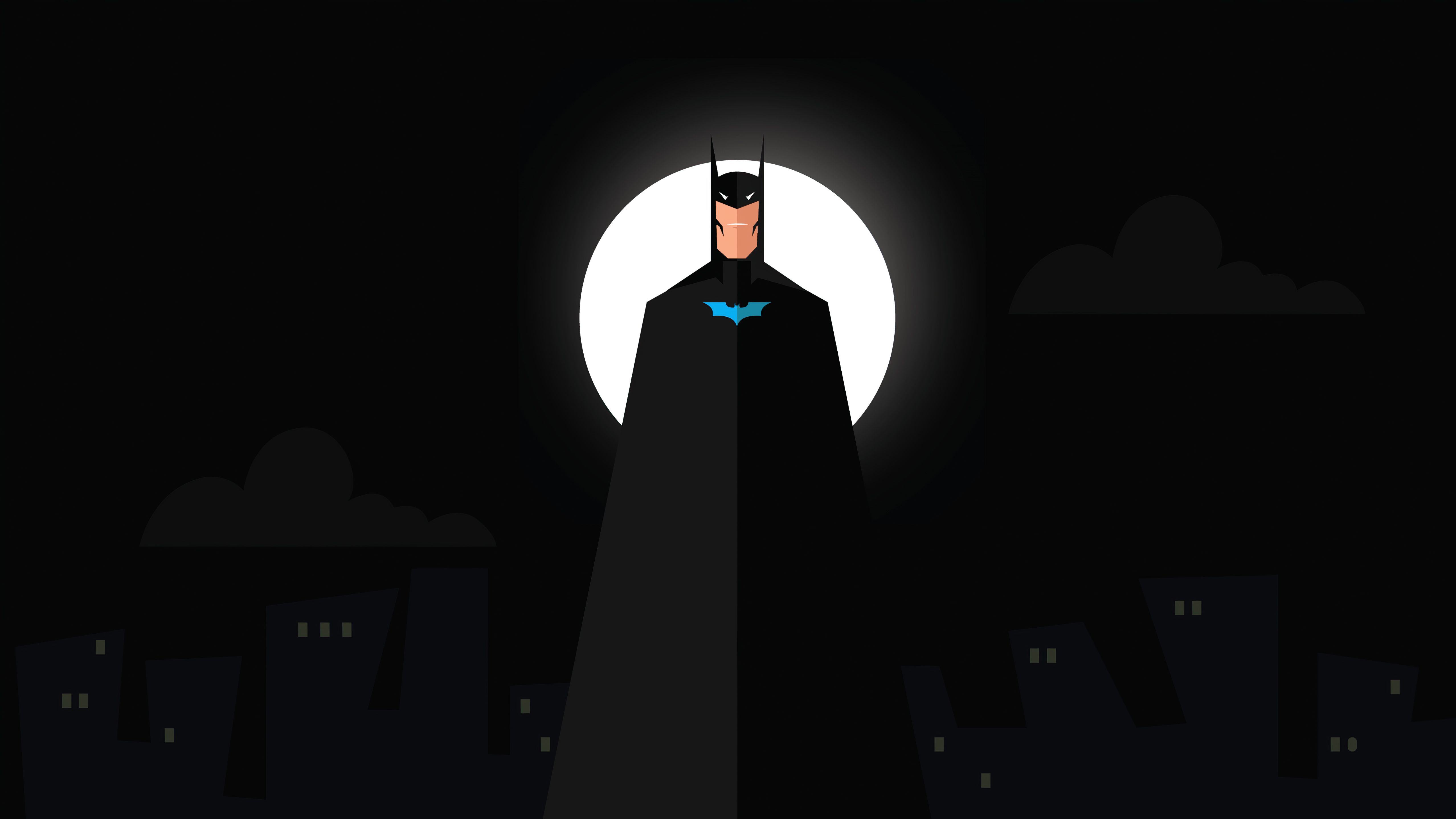 5112x2876 Batman Flat Design Minimal 5k Wallpaper, HD Superheroes 4K Wallpaper, Image and Background