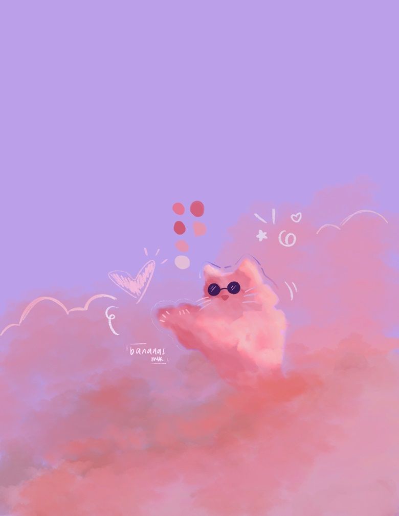 780x1009 Gojo Cat Cloud Wallpaper's Ko Fi Shop