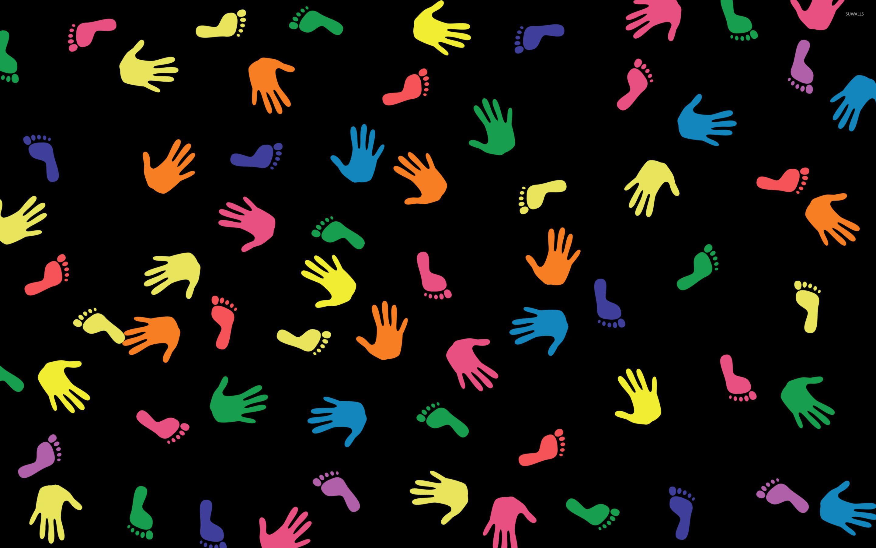2880x1800 Hand and footprints wallpaper .