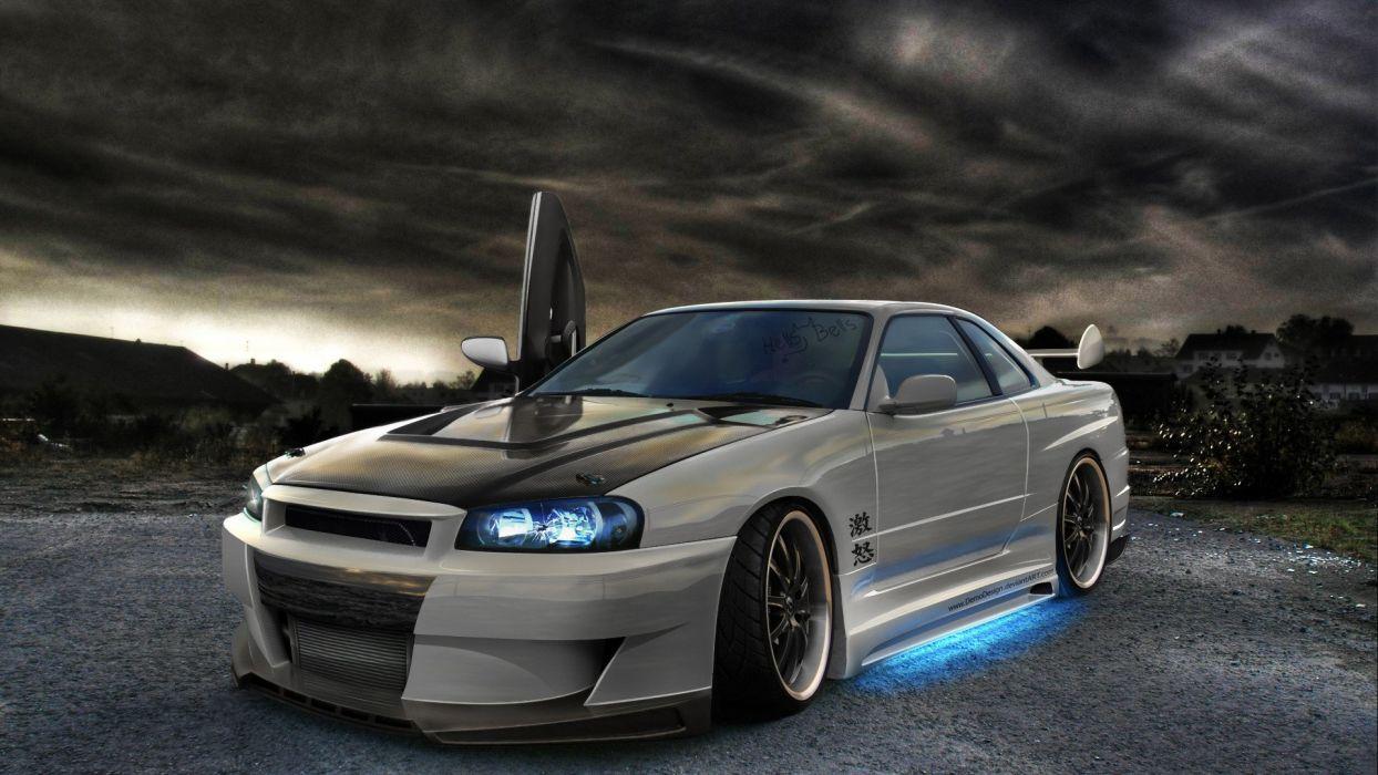 Nissan Skyline Gtr R34 Wallpapers Top Free Nissan Skyline Gtr R34 Backgrounds Wallpaperaccess