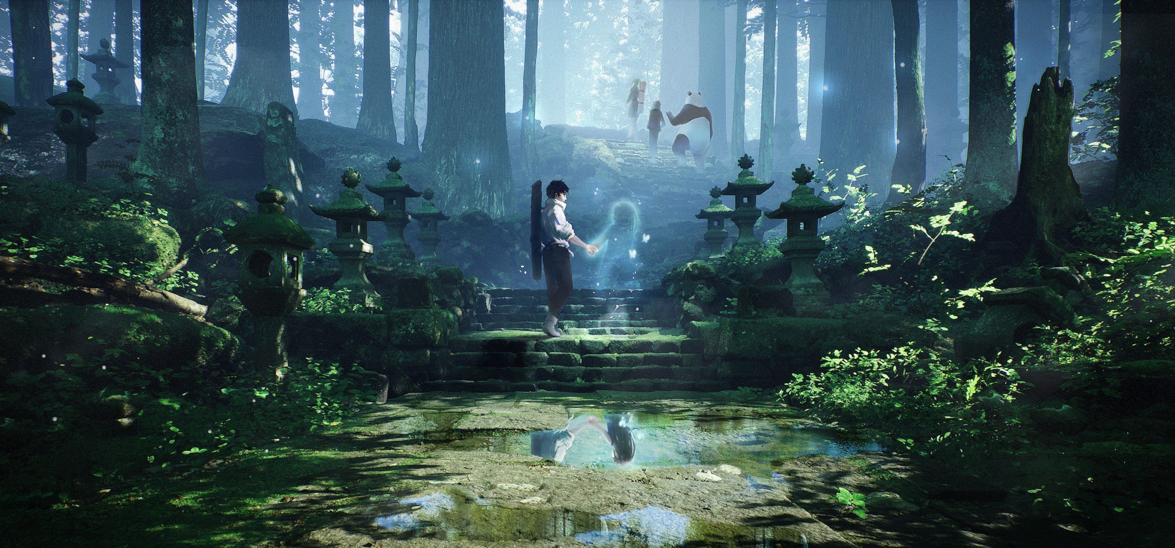 3878x1810 Yuta Okkotsu in the Forest Kaisen 0 HD Wallpaper by 國本和正963