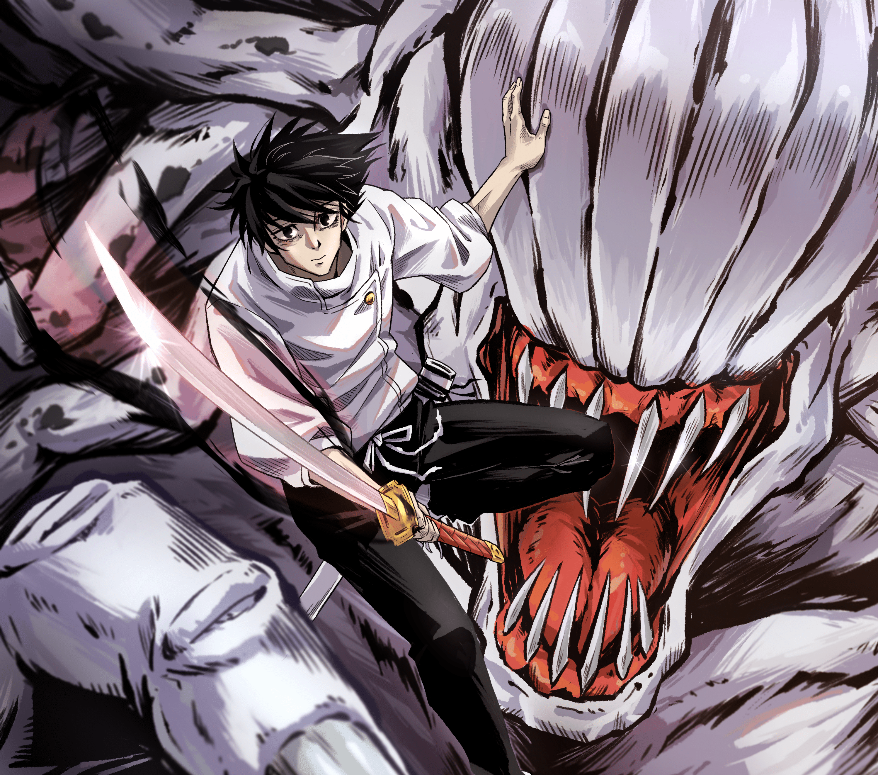2996x2643 Yuta Okkotsu Unleashed: Jujutsu Kaisen 0 HD Anime Wallpaper