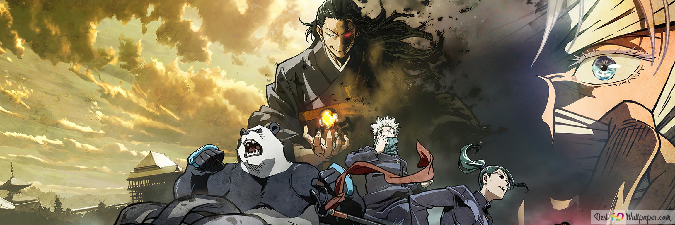 2304x768 Jujutsu Kaisen 0 Anime Movie 4K wallpaper download