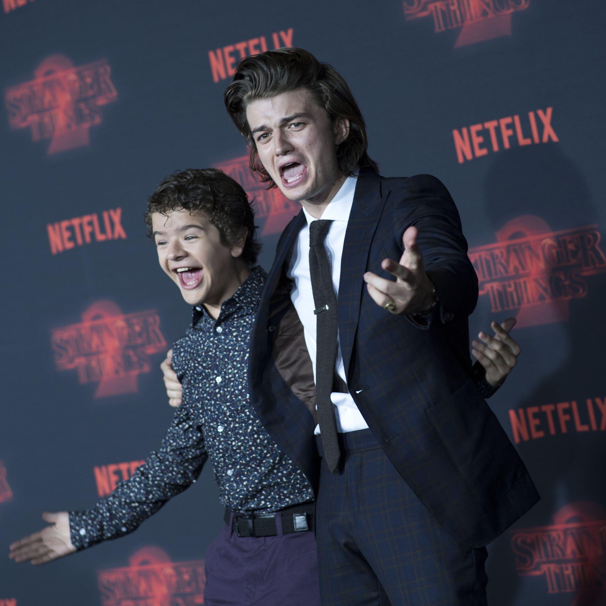 2048x2048 Picture of Joe Keery and Gaten Matarazzo