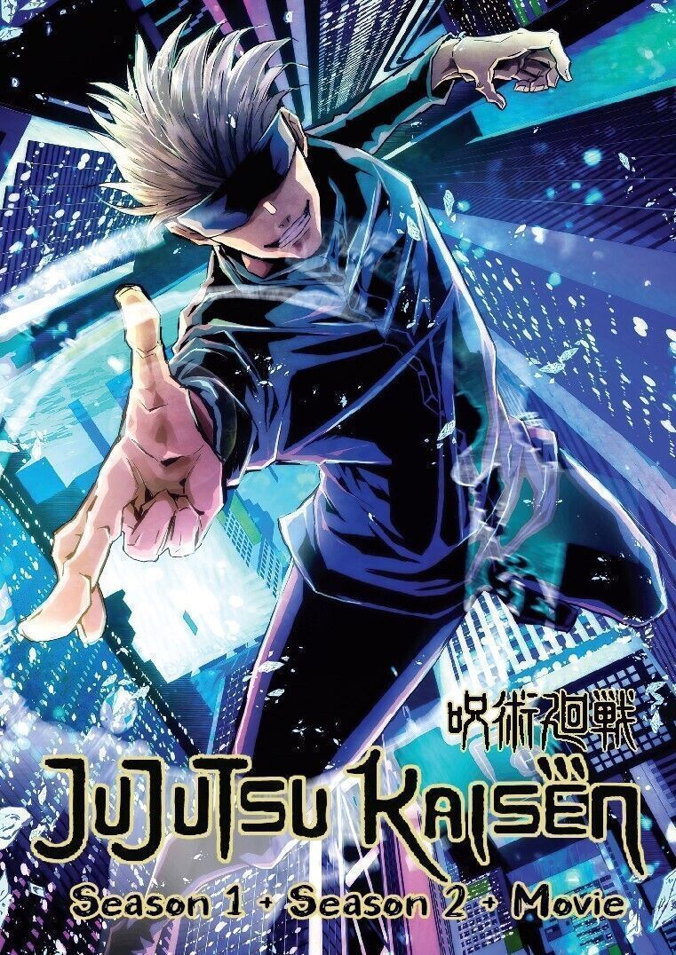 761x1076 JUJUTSU KAISEN (SEASON 1 2) TV SERIES DVD (1 47 EPS MOVIE) (ENG DUB)