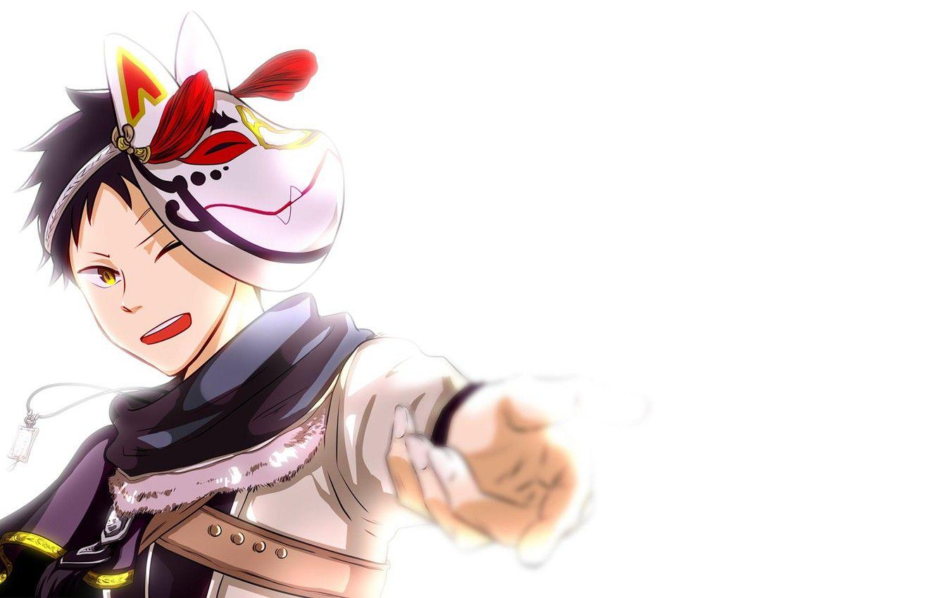 1332x850 Wallpaper anime, mask, guy, Akagami no Shirayukihime image