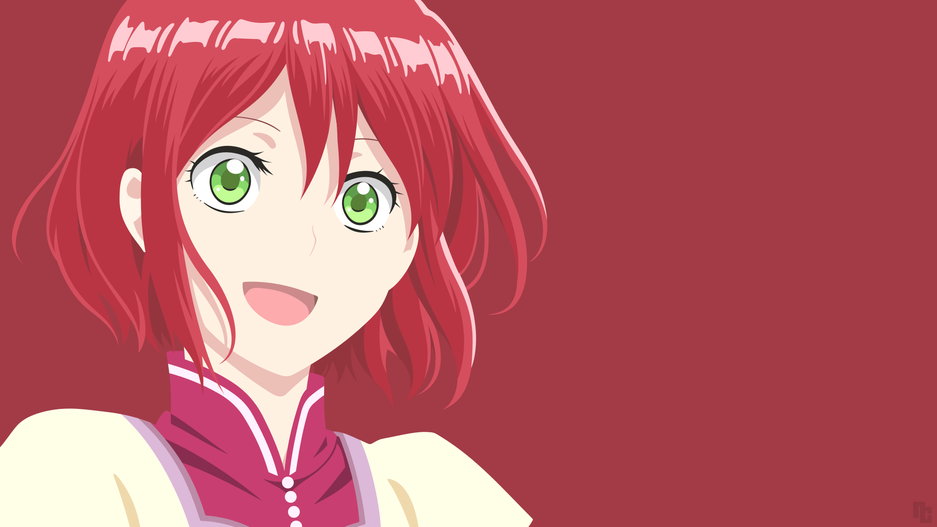 1920x1080 Akagami No Shirayuki Hime Minimalist Wallpaper