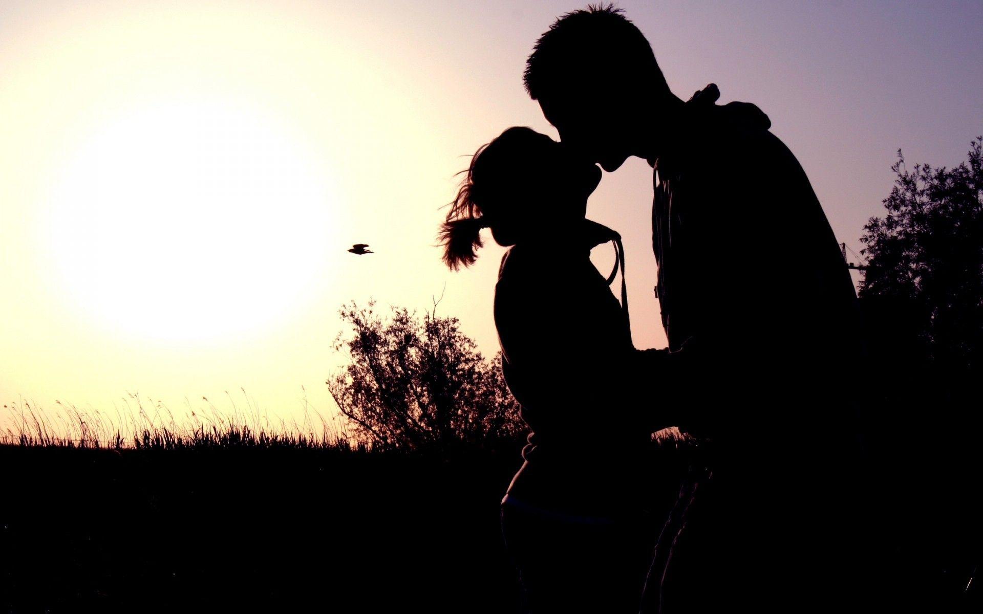 Boyfriend and girlfriend silhouette HD wallpapers | Pxfuel