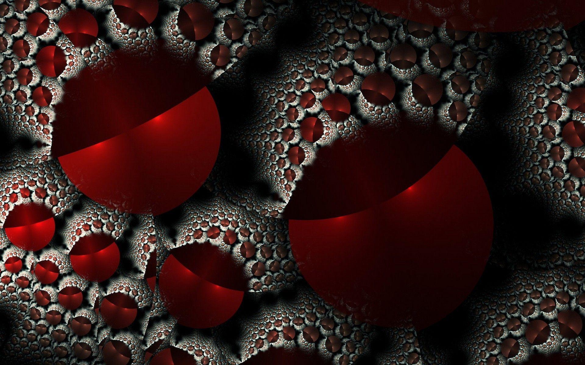 1920x1200 Abstract red fractals fractal wallpaper. PC