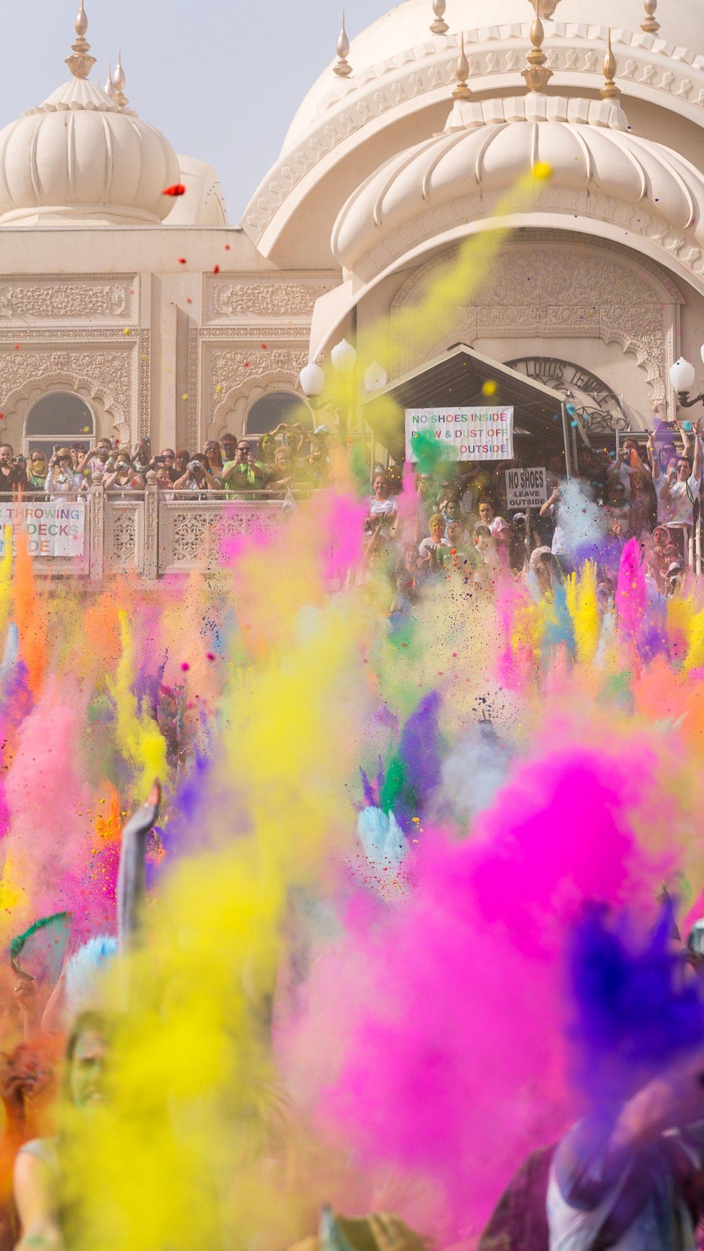 1440x2560 Hình nền Holi Festival Of Colors, Ngày lễ Ấn Độ, Mùa xuân, đời sống