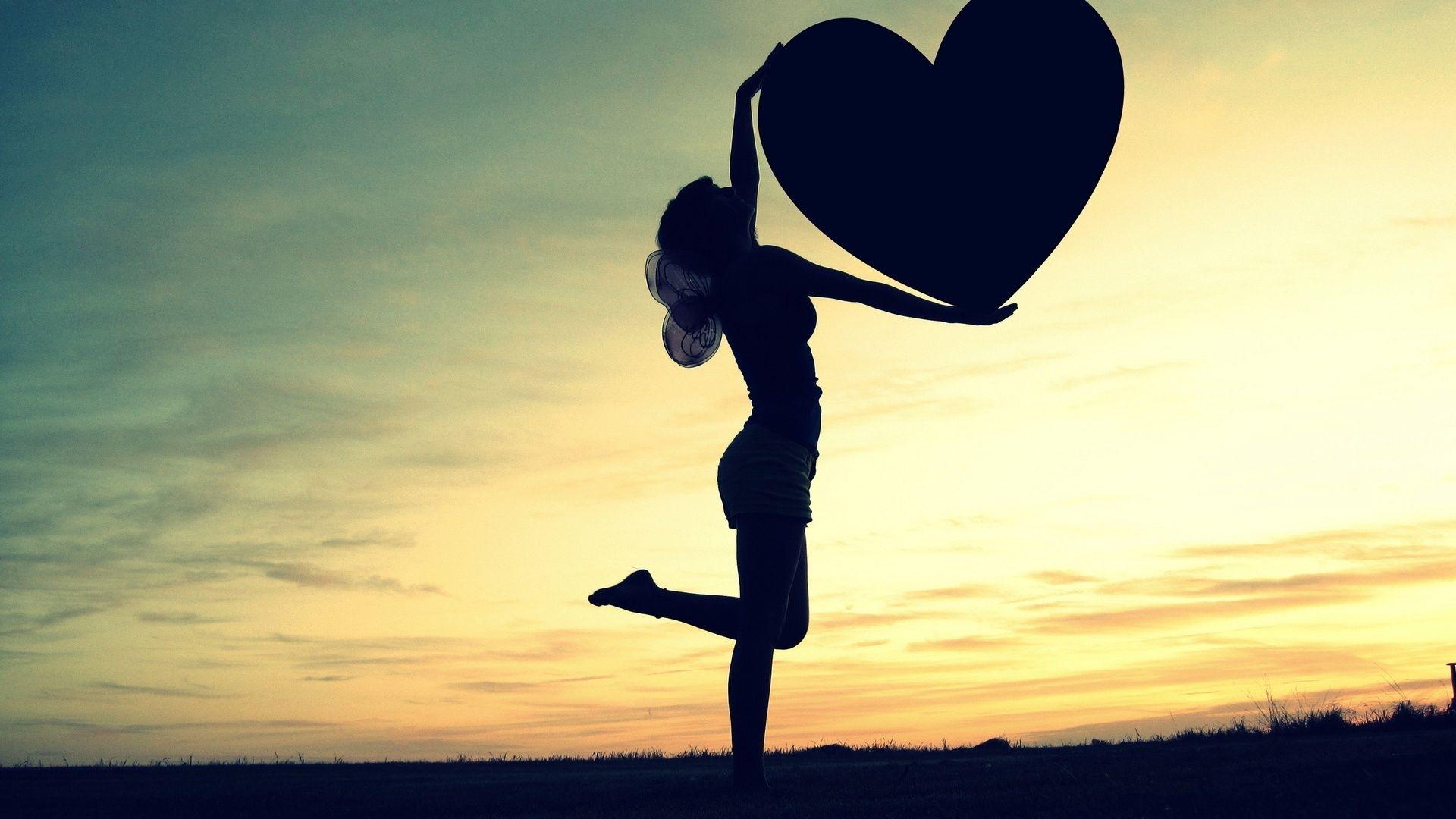 1920x1080 Wallpaper. Love. photo. picture. sunset, the girl with