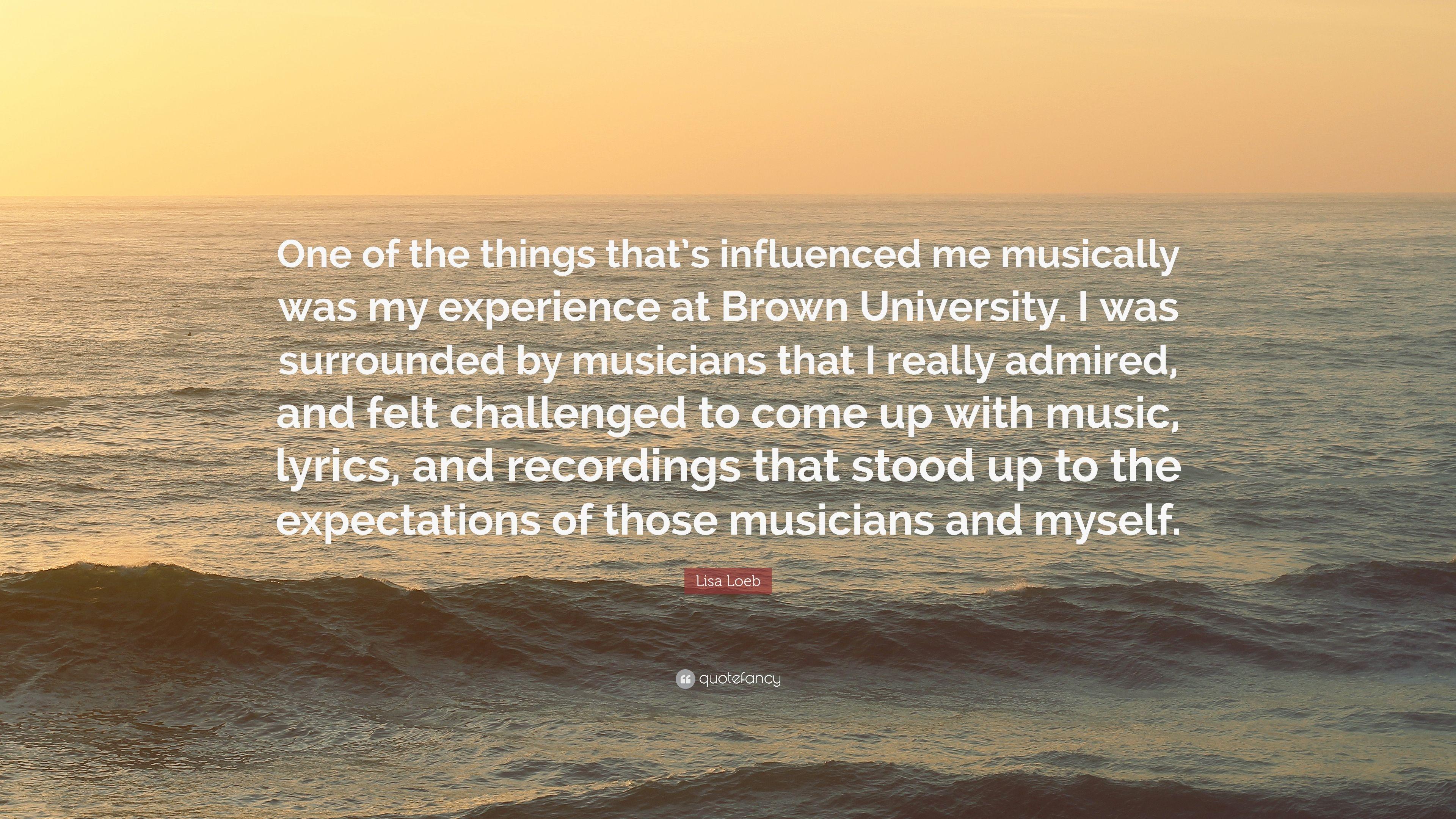 3840x2160 Lisa Loeb Quote: “One of the things that's influenced me musically