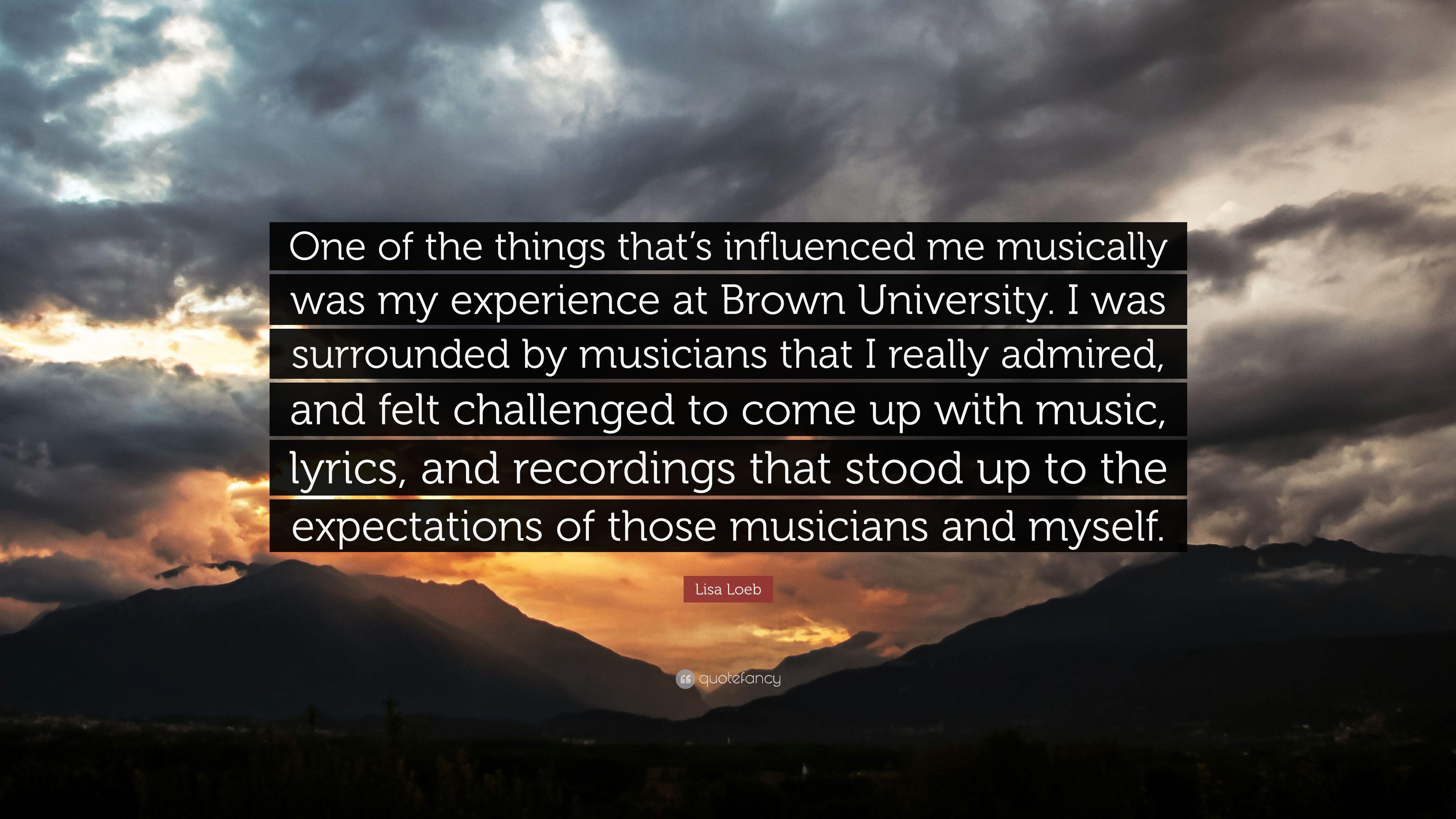 3840x2160 Lisa Loeb Quote: “One of the things that's influenced me musically