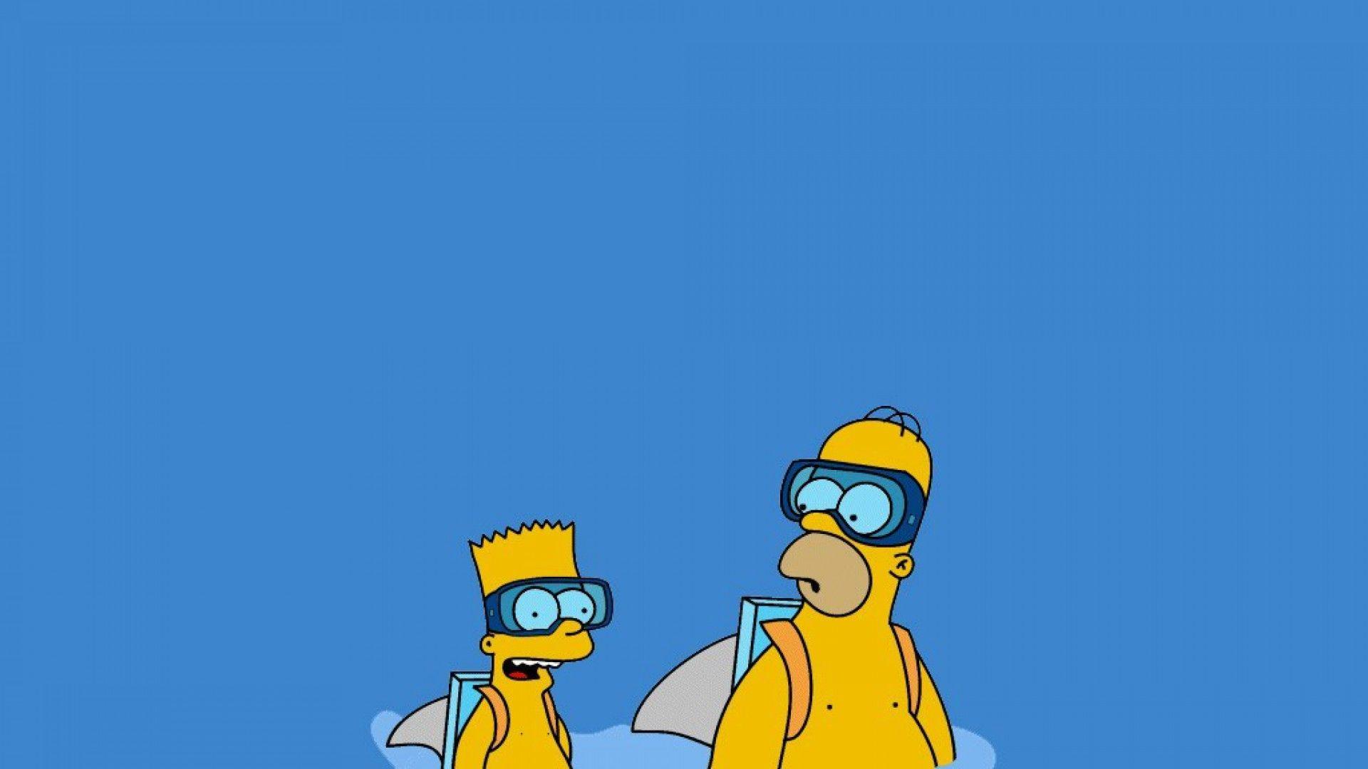 1920x1080 Bart Simpson Homer Simpson, Download Wallpaper