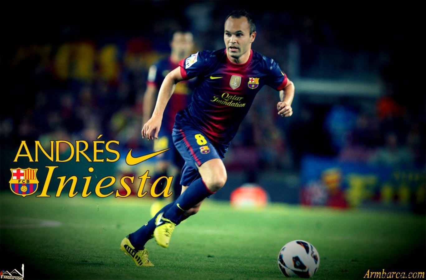 1368x900 New Andres Iniesta Fc Barcelona Wallpaper HD 22588 Sports Siayvo