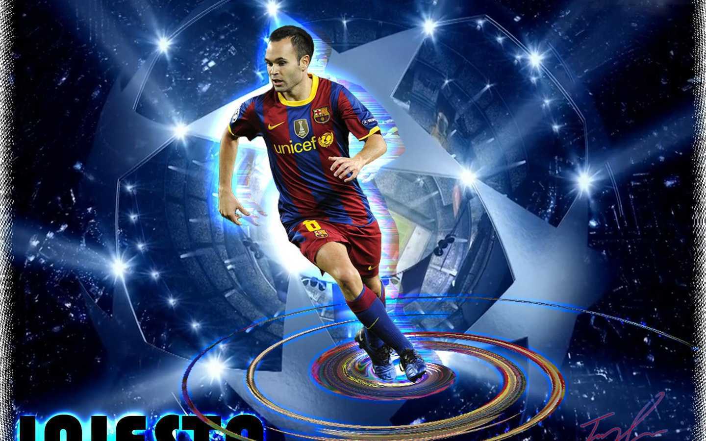 1440x900 Andrés Iniesta FC Barcelona Wallpaperés Iniesta Luján