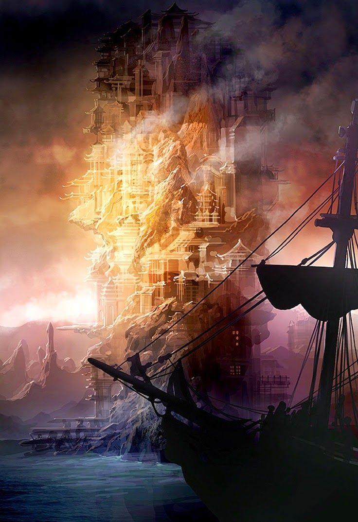 736x1074 Jerusalem Wallpaper Fantasy Rigged Pinnace, HD Wallpaper