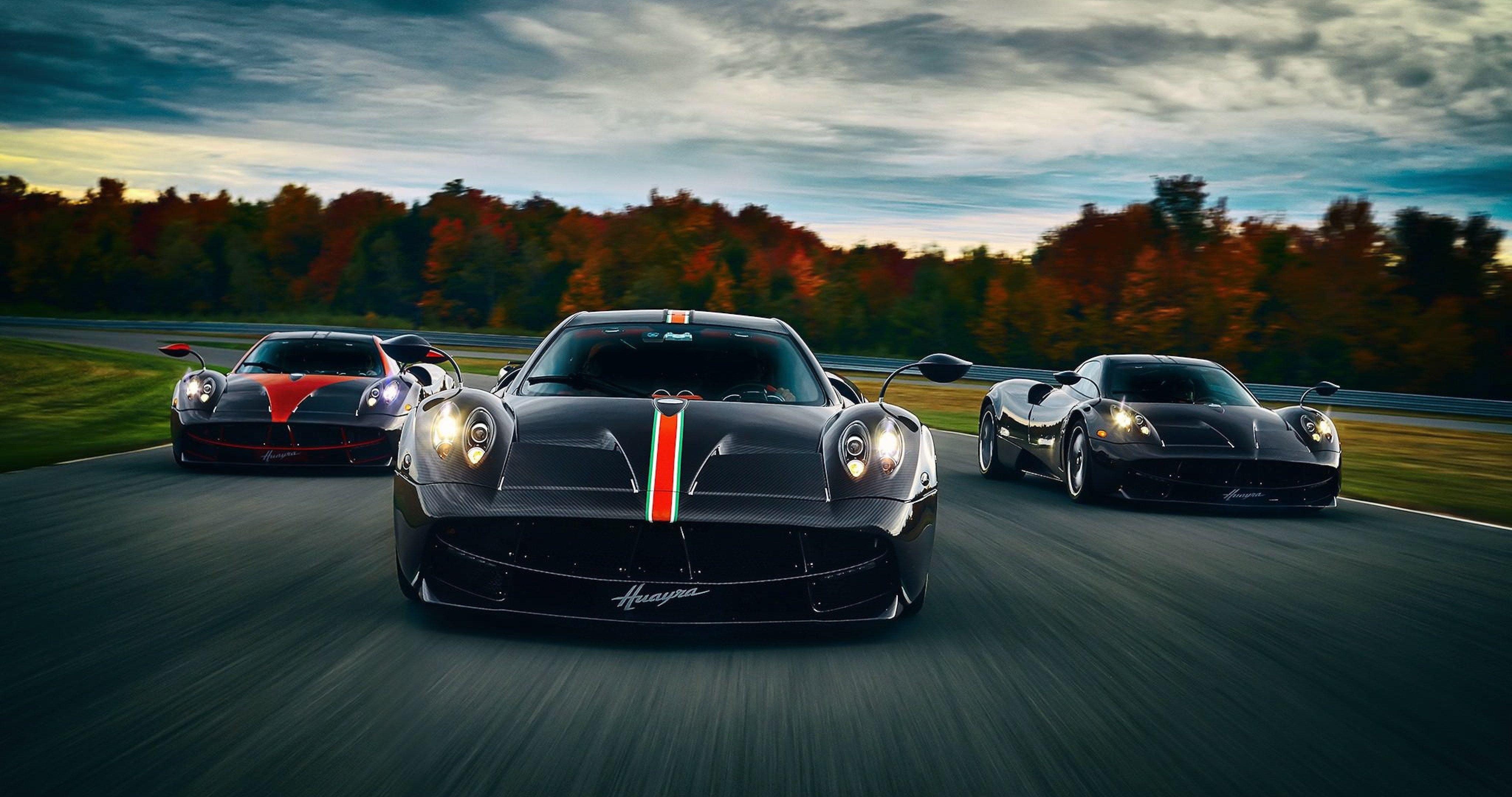 4096x2160 Desktop For Pagani Huayra Three Cars Wallpaperultra HD Wallpaper