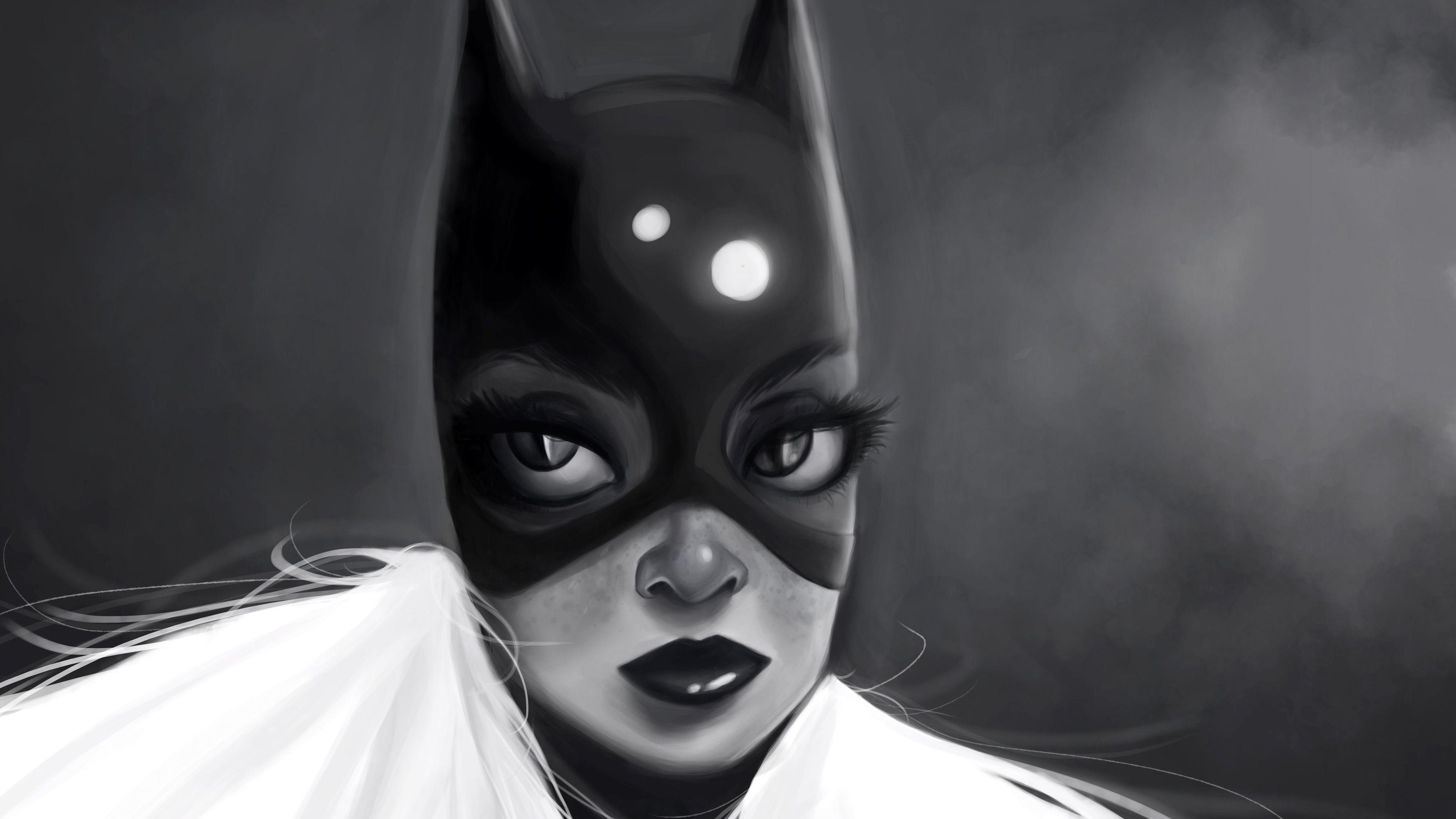 3840x2160 Wallpaper 4k Batgirl Monochrome Art 4k 4k Wallpaper, Artist