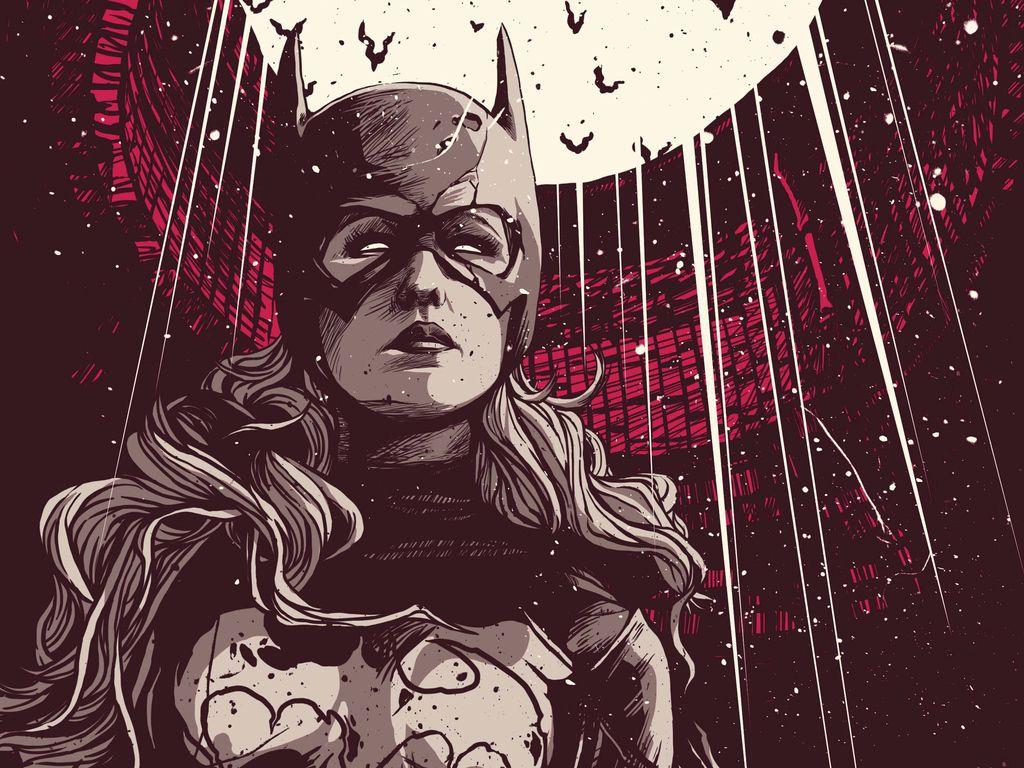 1024x768 Batgirl Art 4k Wallpaper
