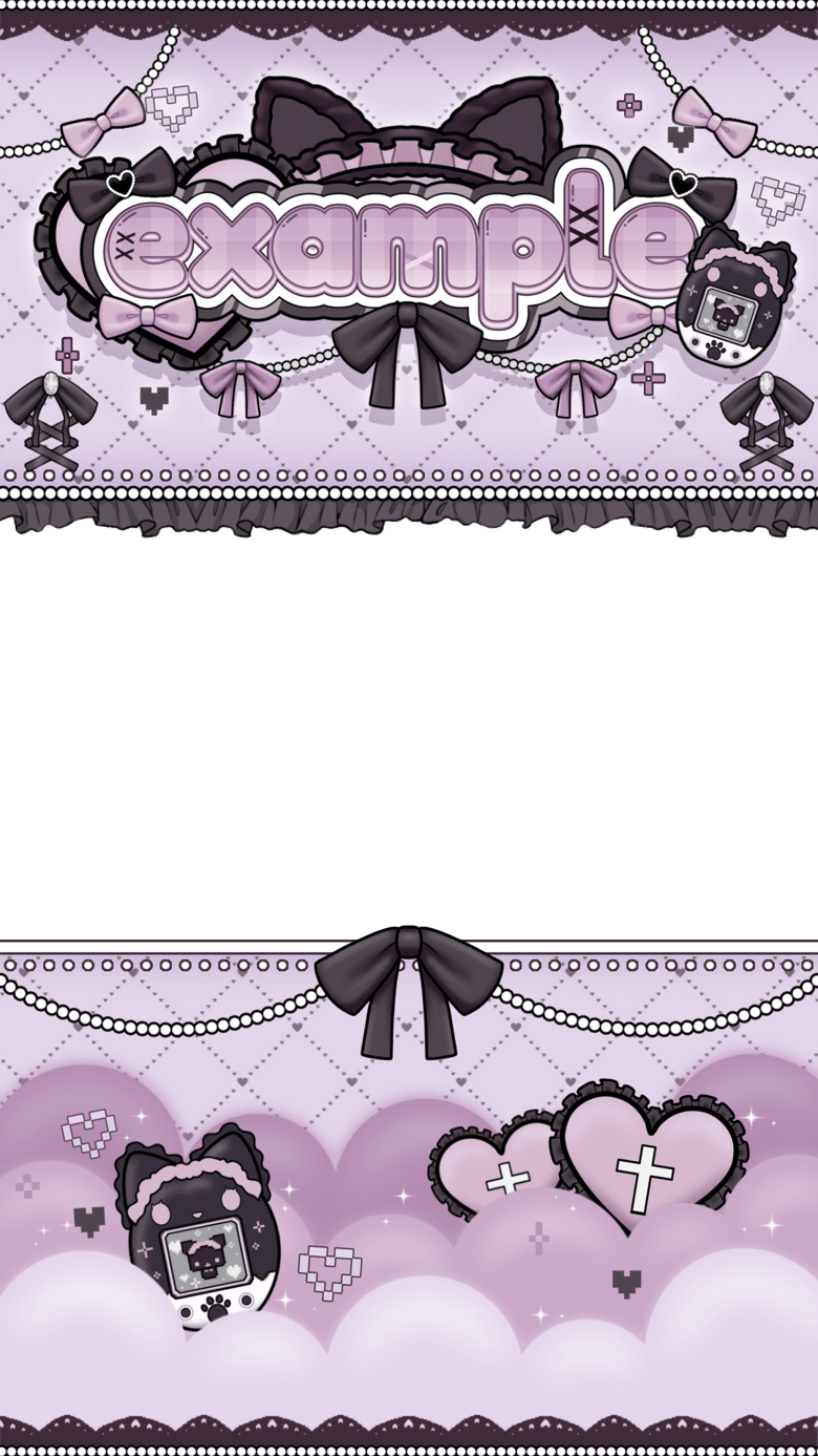 780x1387 Purple Jirai Kei Theme Layout Layout .ᐟ ♡'s Ko Fi Shop