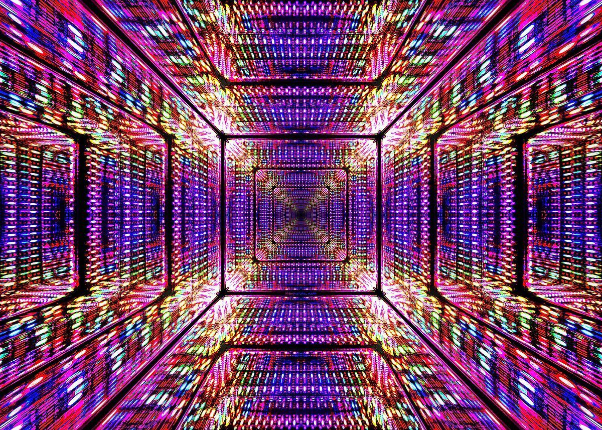 1200x857 Inside the Hypercube' Poster, picture, metal print, paint