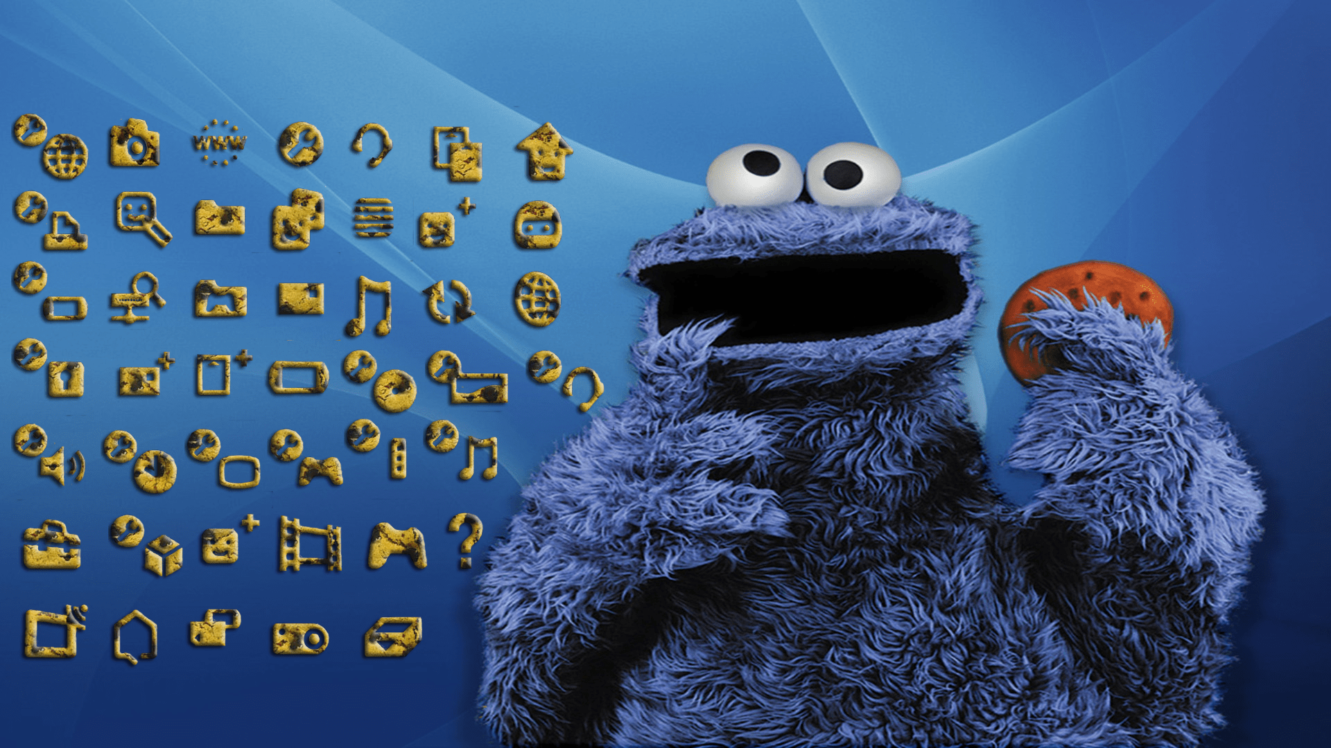 1920x1080 Cookie Monster Background