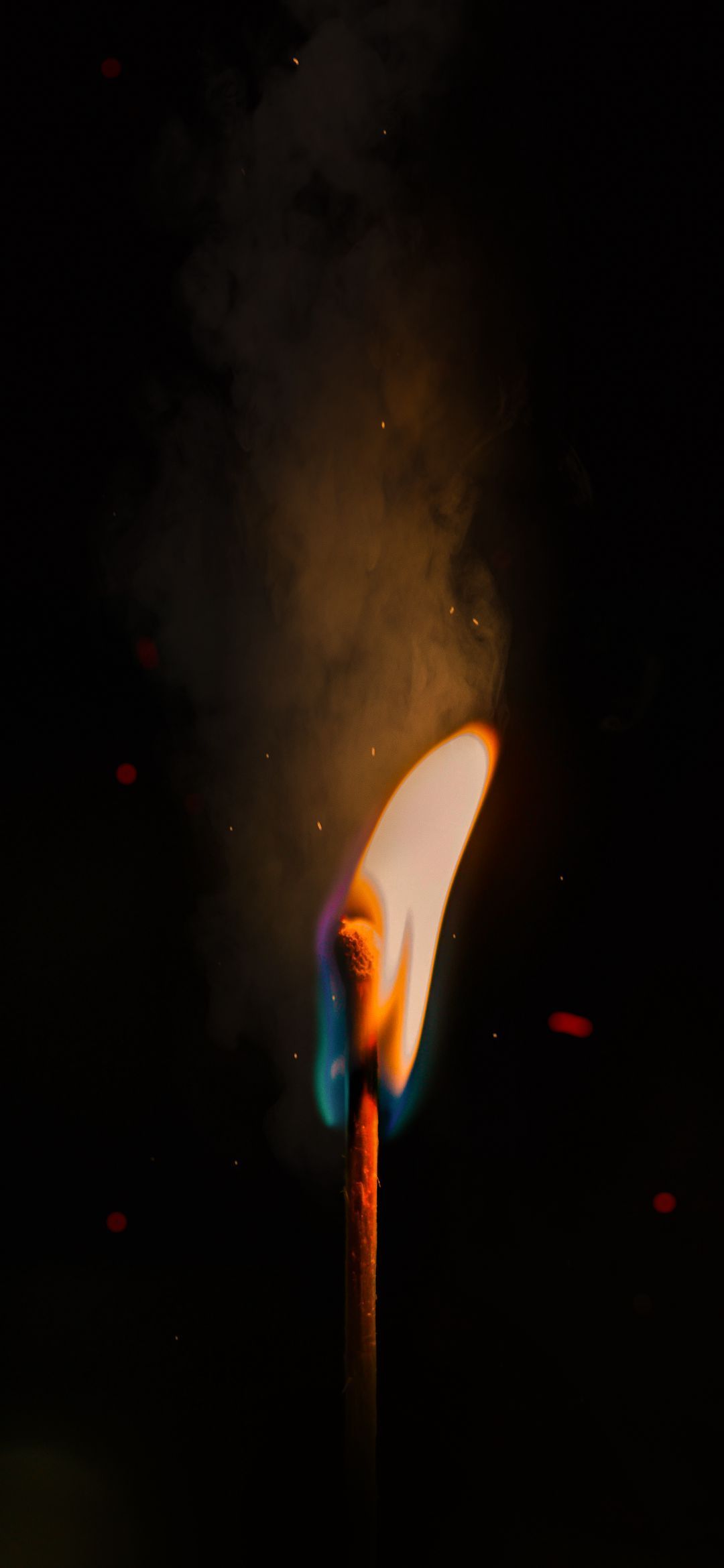 1080x2340 Wallpaper Flame, Light, Darkness, Science, Physics, Background Free Image
