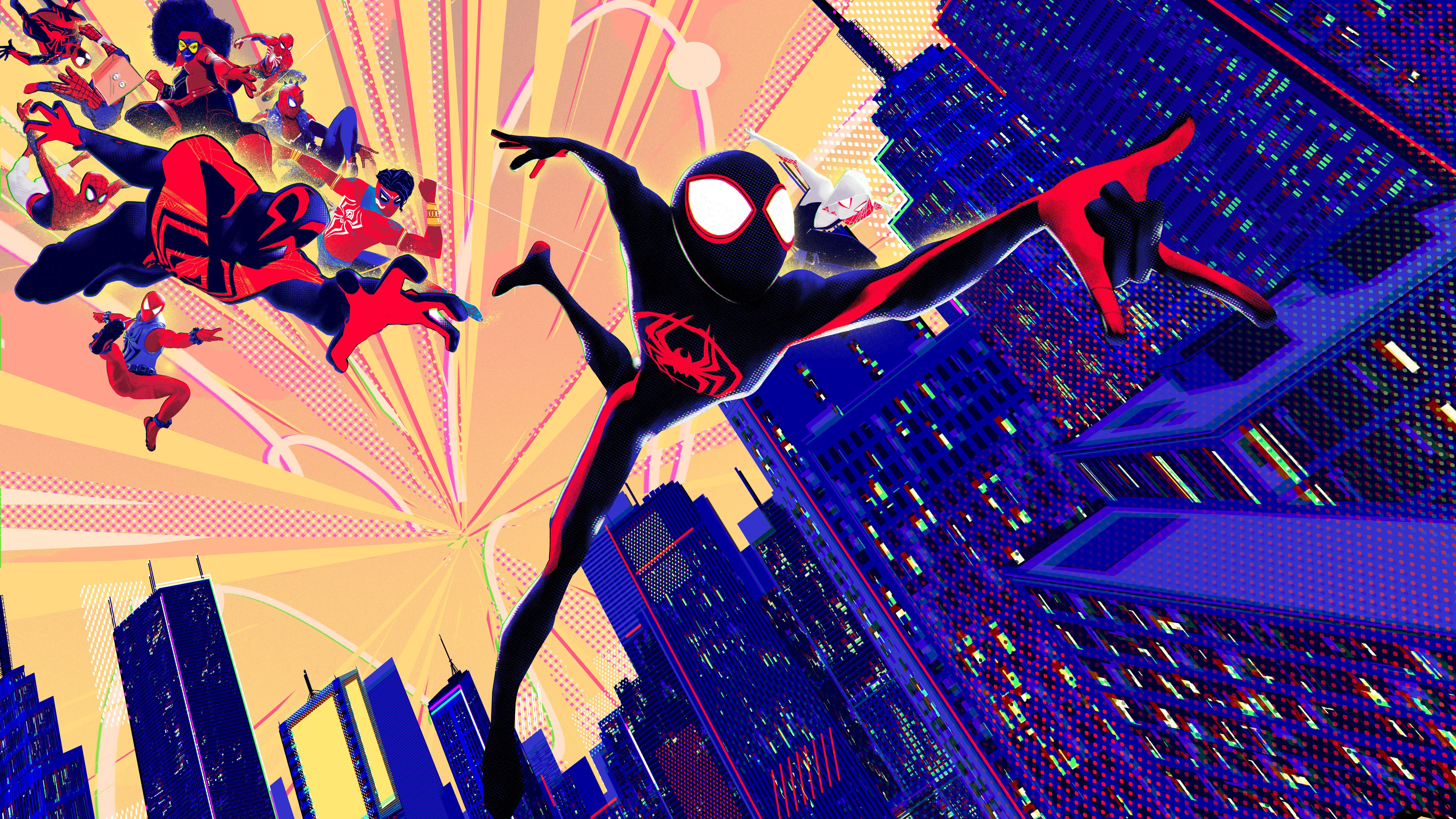 7680x4320 Spider Man: Across The Spider Verse Wallpaper 4K, 8K, 2023 Movies, 5K