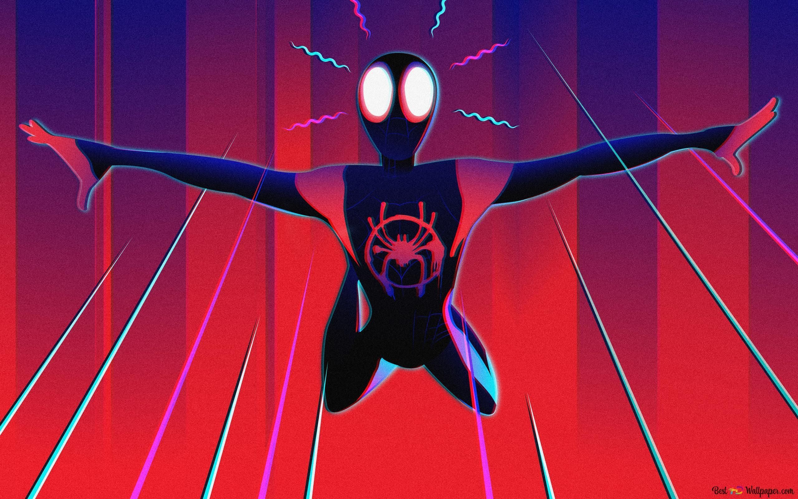 2560x1600 Spider Man: Into The Spider Verse Movie Noir Art 4K Wallpaper Download
