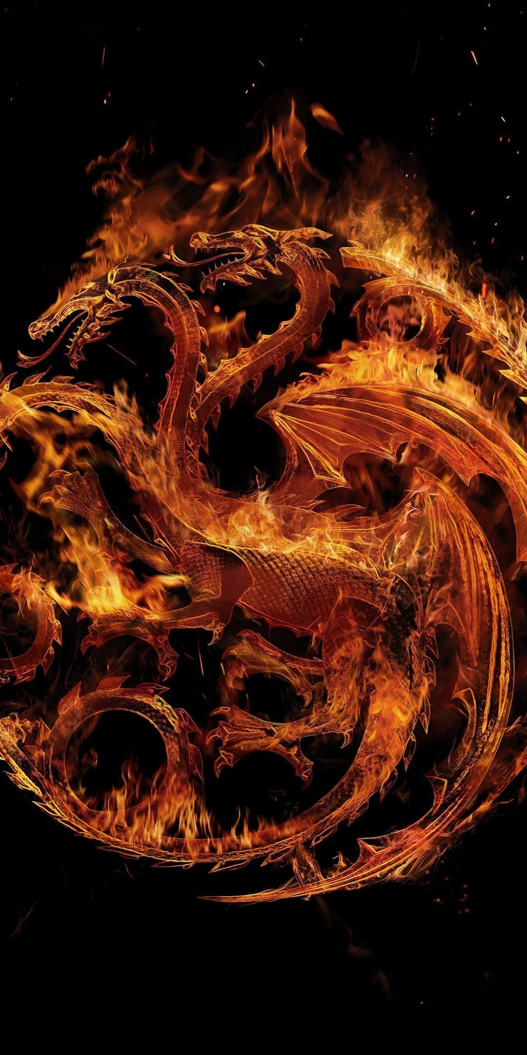 1080x2160 House of the Dragon Wallpaper 4K, 2022 Series, Fire and Blood