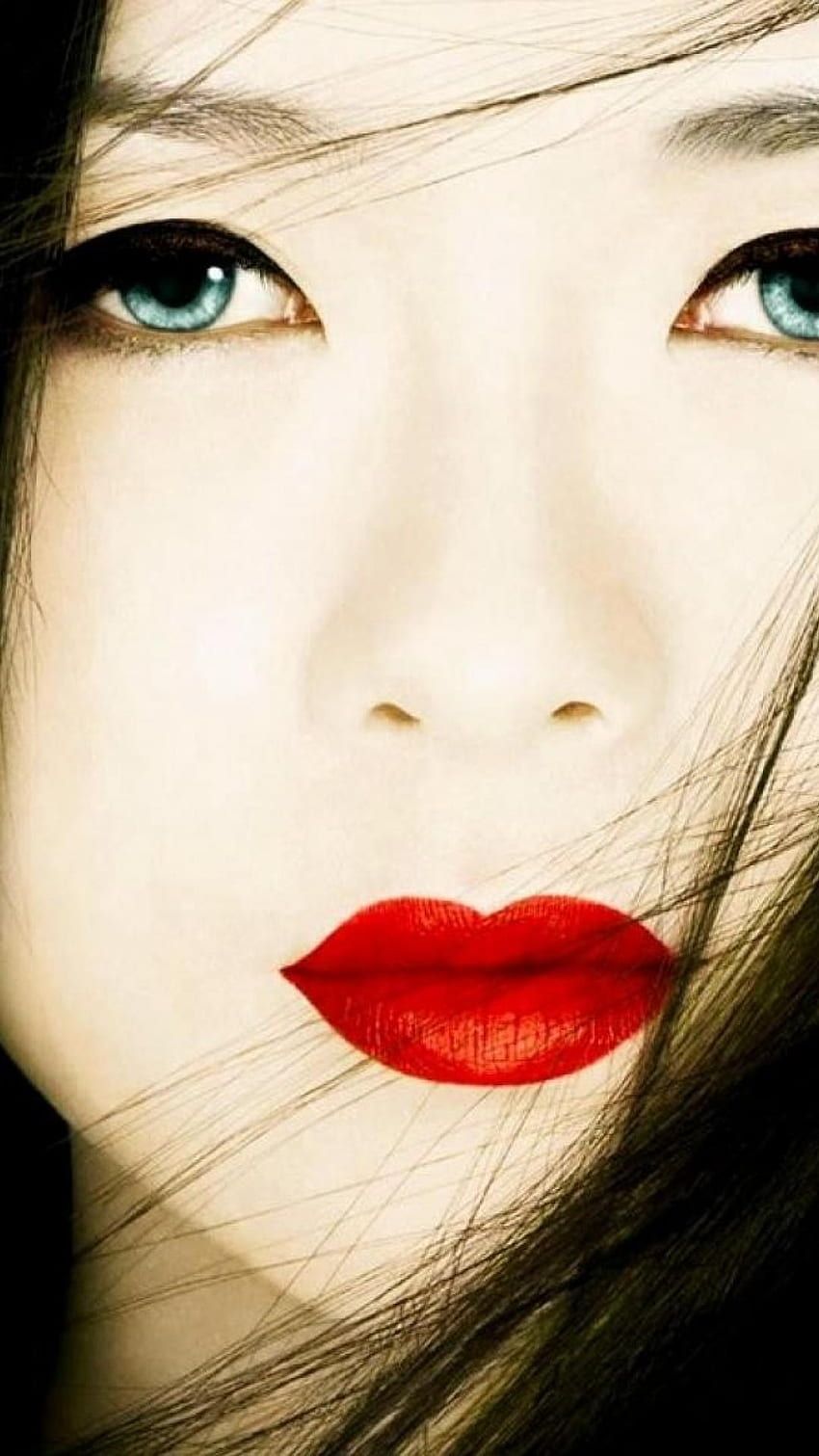 850x1511 Asians ziyi zhang blue eyes geisha make up, Geisha iPhone HD phone wallpaper