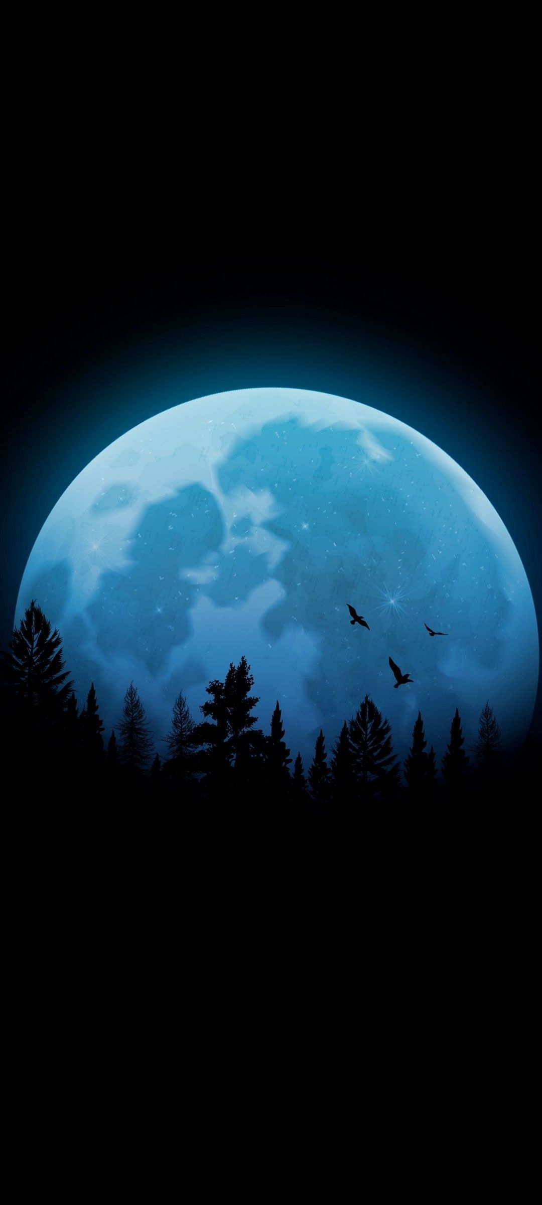 1080x2400 Amoled Night Forest mobile wallpaper Mobile Walls