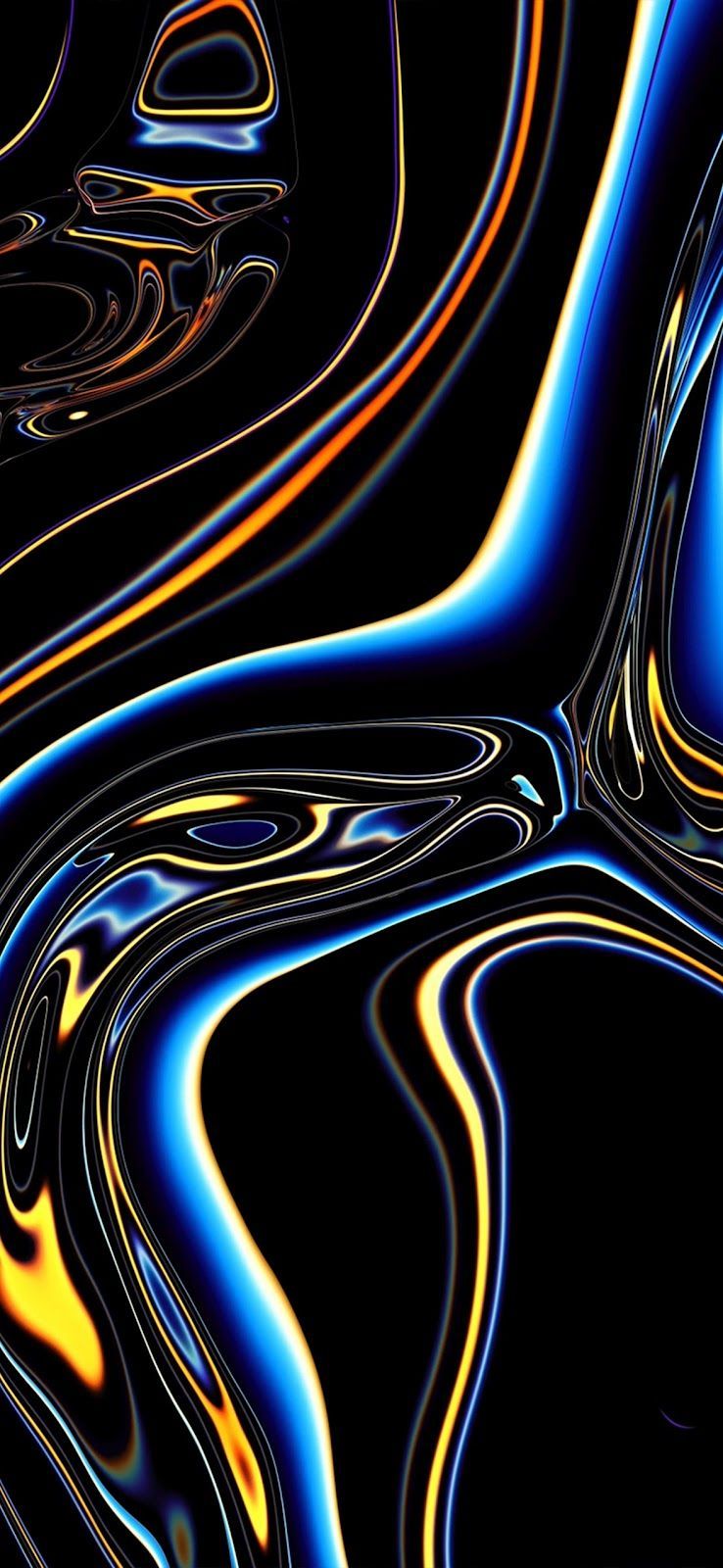 738x1600 Abstract Liquid Gold HD AMOLED Wallpaper