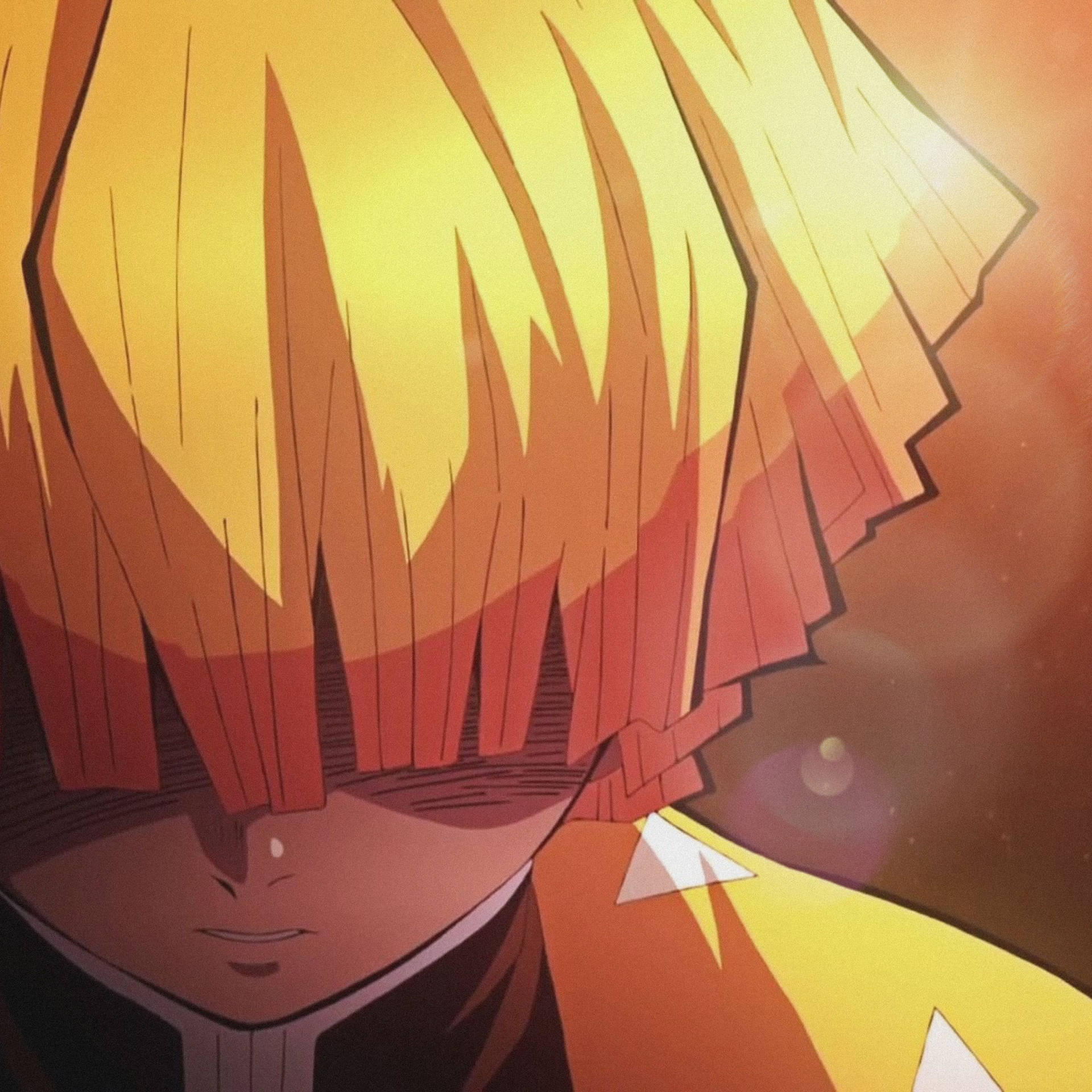 1920x1920 Download Zenitsu Sleeping Demon Slayer PFP Wallpaper