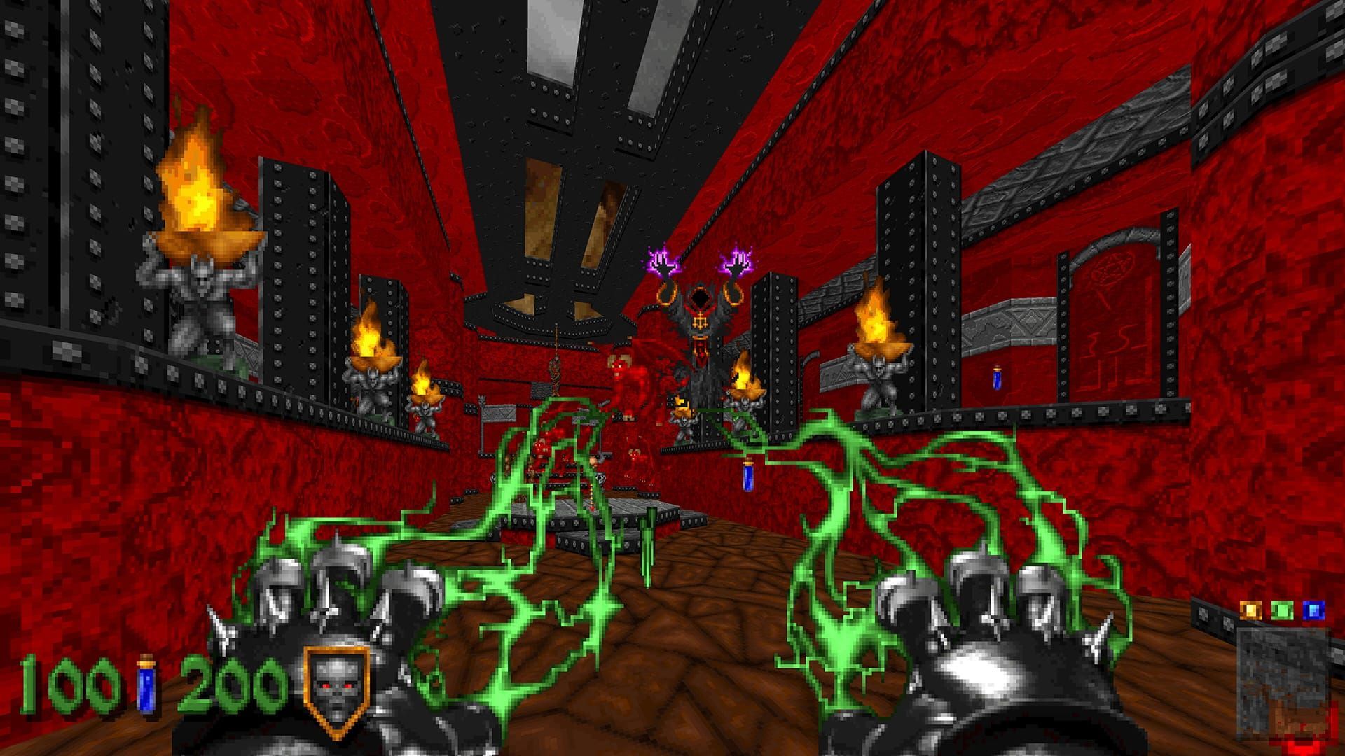 1920x1080 Playing Heretic + Hexen on an Ultrawide monitor shows how ahead of their time these retro classics were
