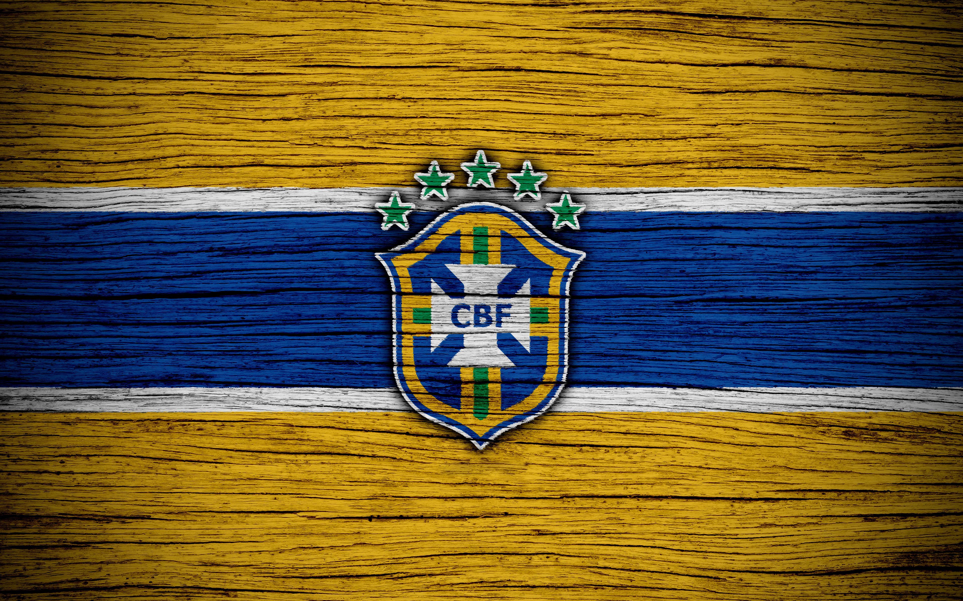 3840x2400 Phone wallpaper: Brazil National Football Team, Brazil, Sports, Emblem, Logo, Soccer 1531415