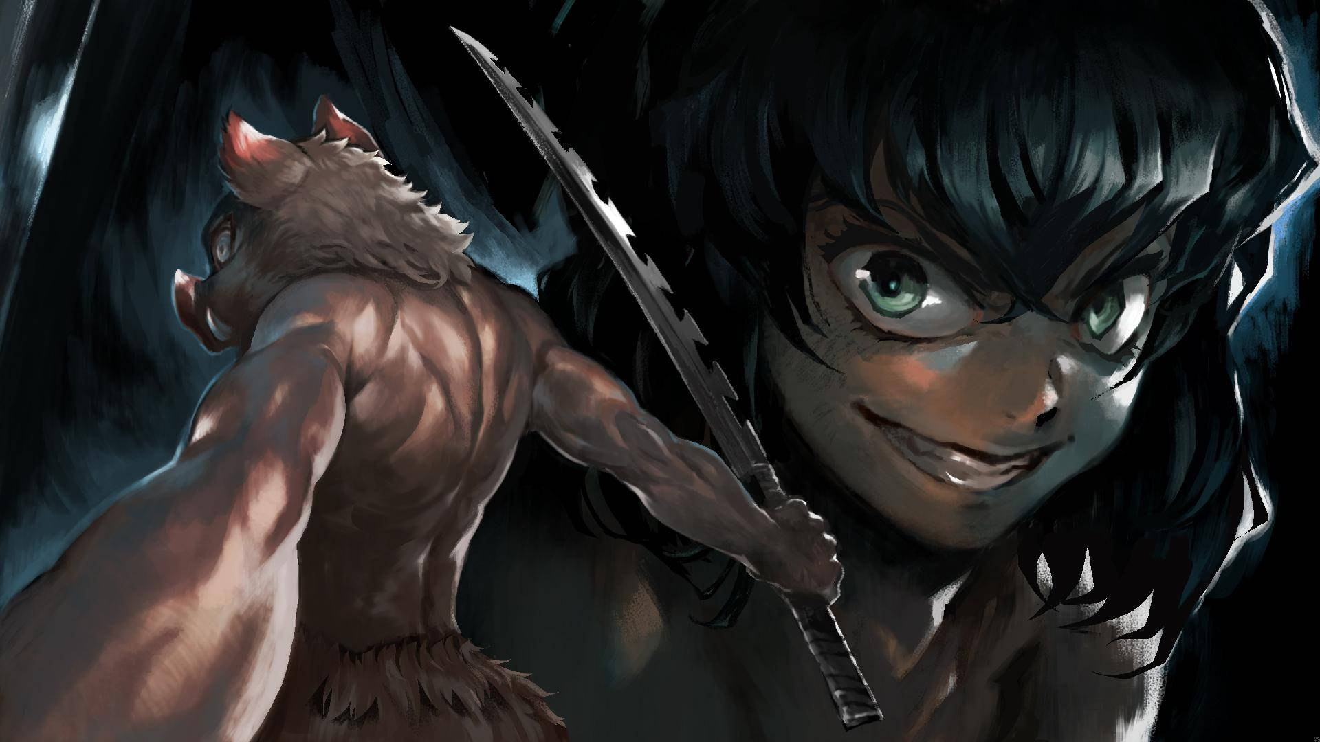 1920x1080 Download Master Swordsman Inosuke Hashibira Wallpaper
