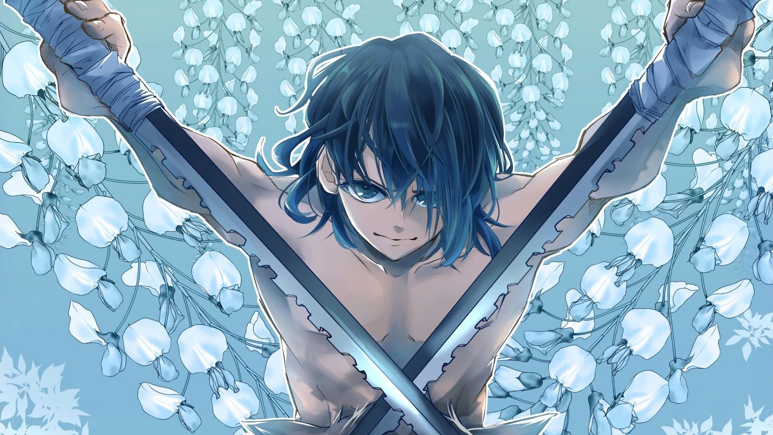 2560x1440 Inosuke Hashibira Kimetsu No Yaiba 4K Wallpaper HD