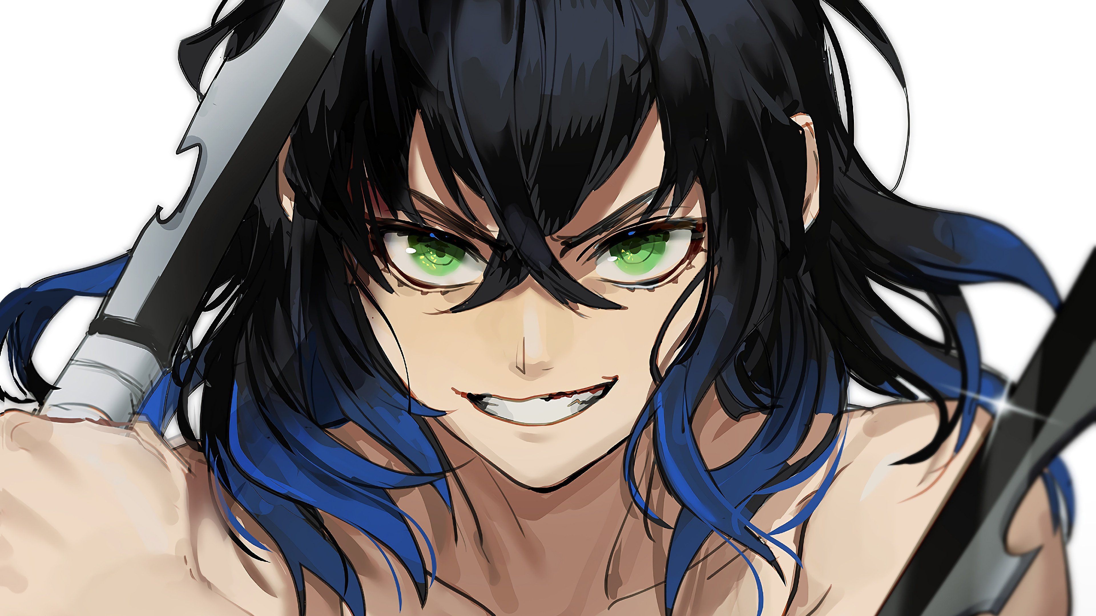 3840x2160 Inosuke Hashibira from Demon Slayer Anime Wallpaper 4k for Desktop